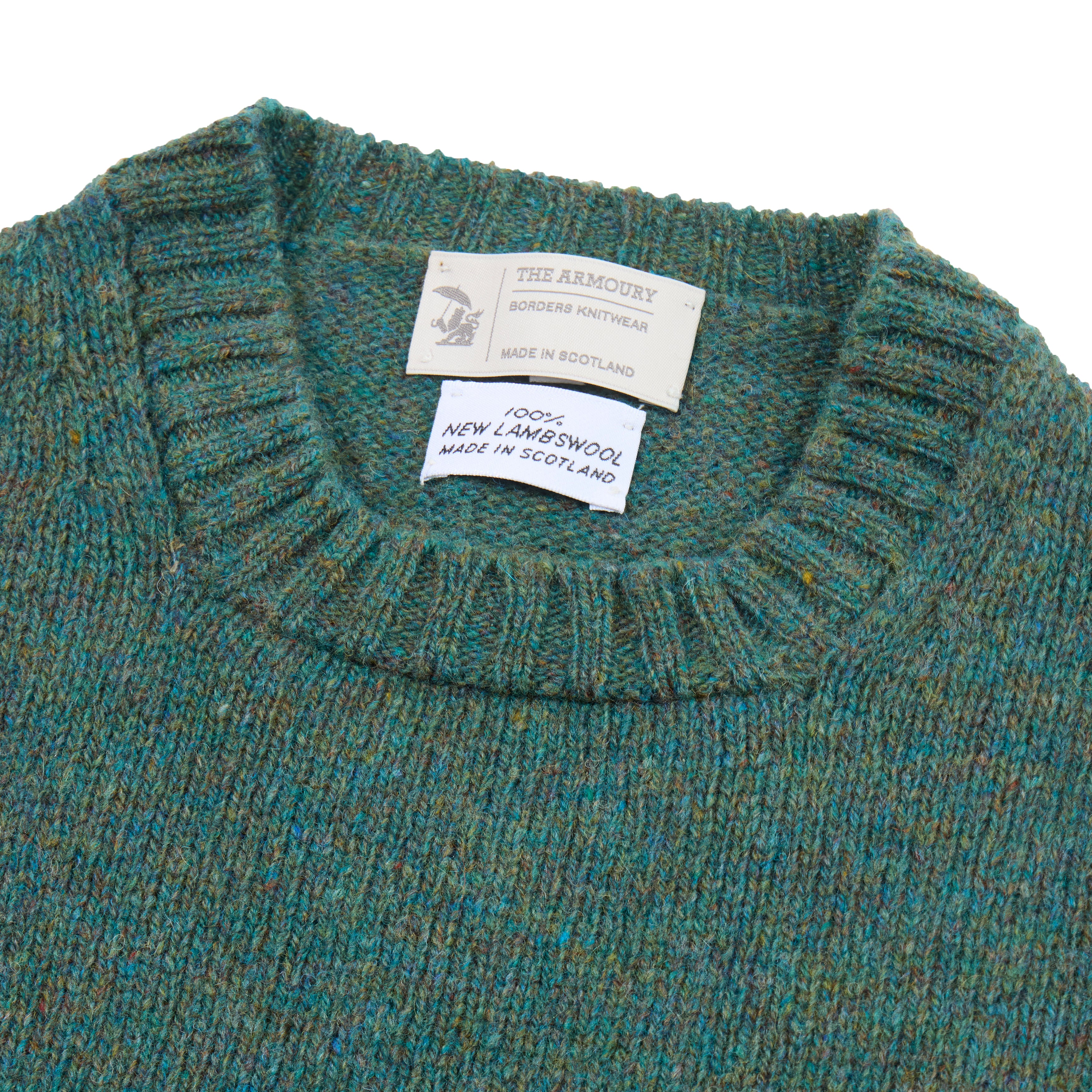 Shetland Wool Crewneck Sweater - The Armoury