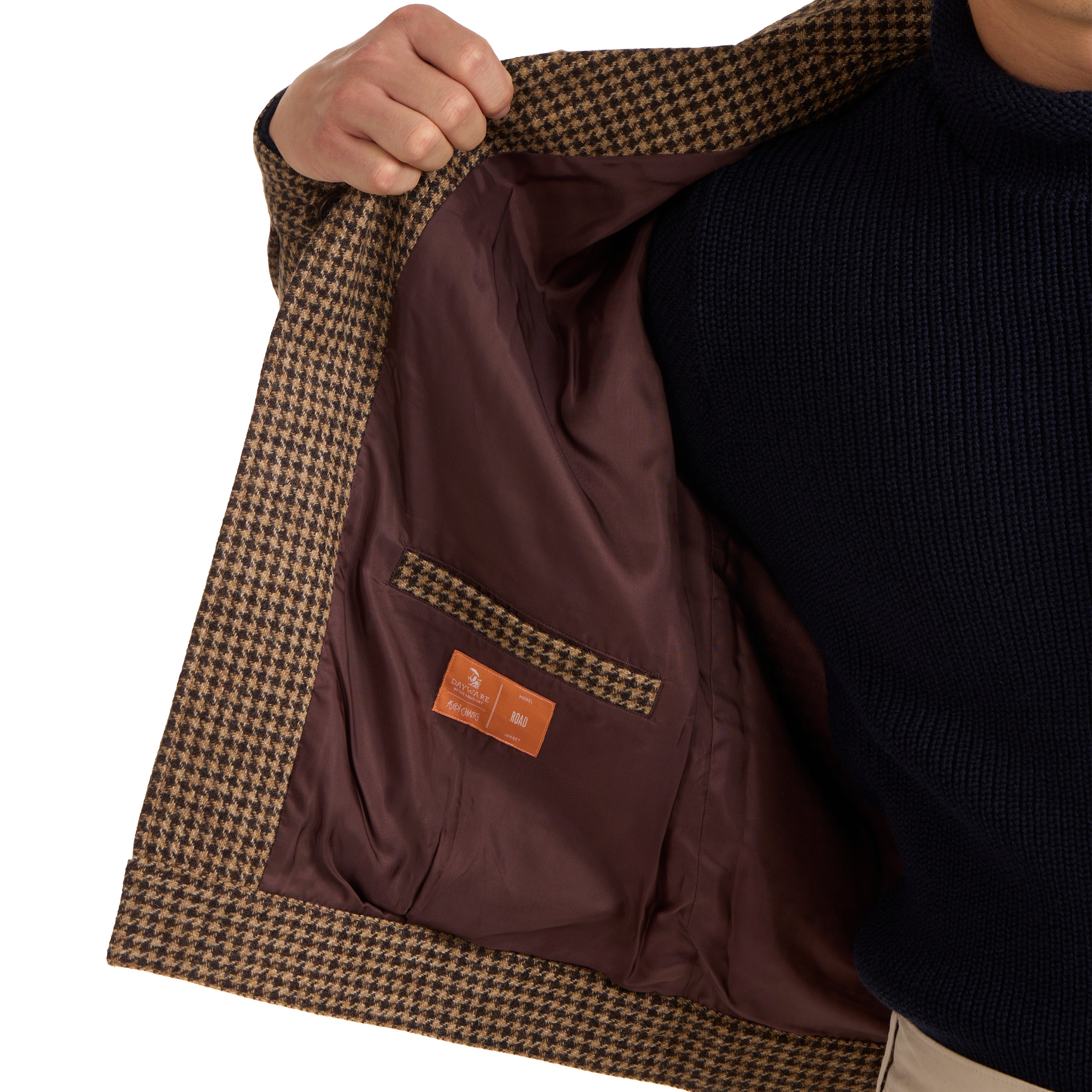 Wool Houndstooth Road Jacket - The Armoury Wool Houndstooth Road Jacket - The Armoury
