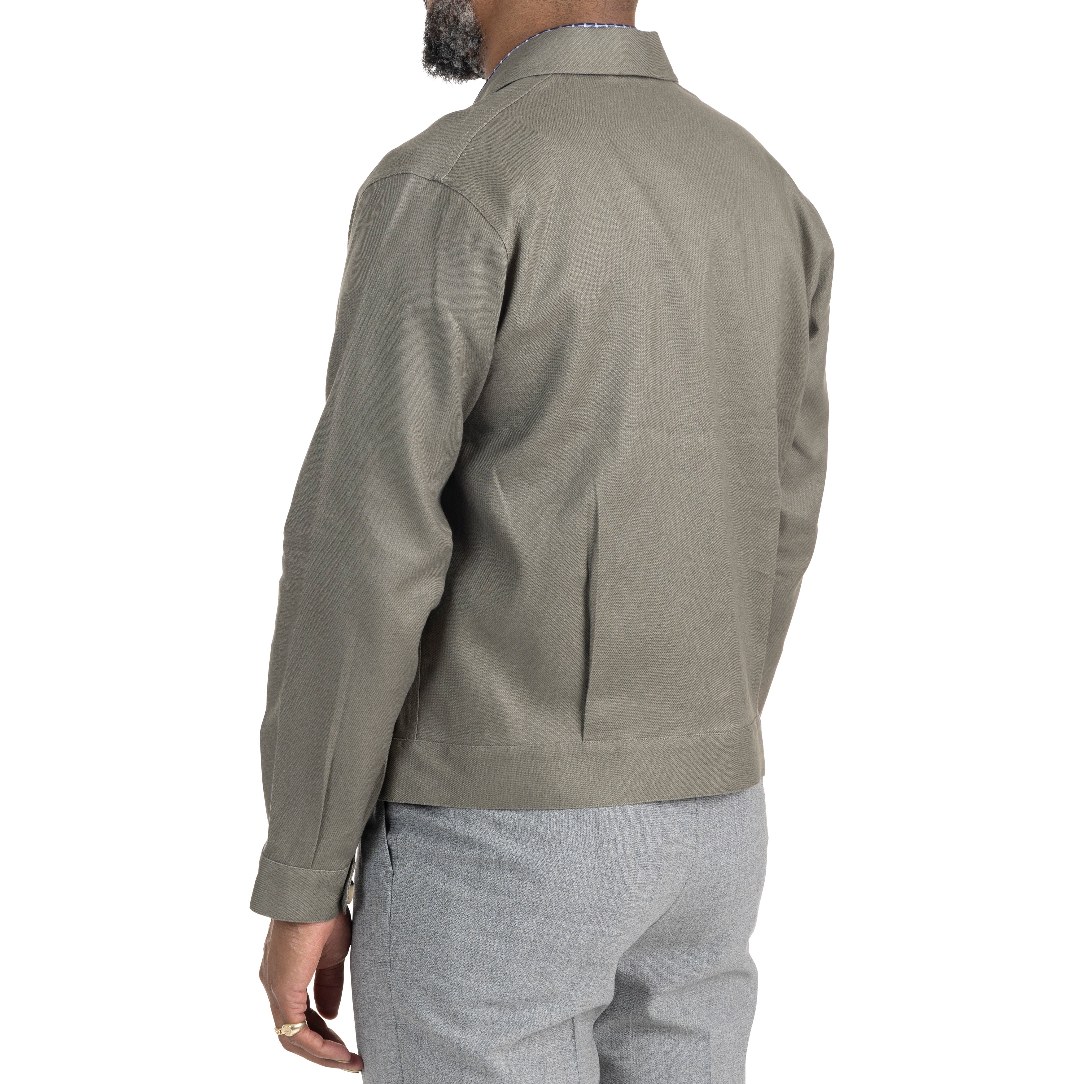 ジャケット・アウター ARMEN LINEN HERRINBONE WORK COAT ARMEN 〜 LINEN HERRINGBONE OVER-SIZED WORK COAT WITH