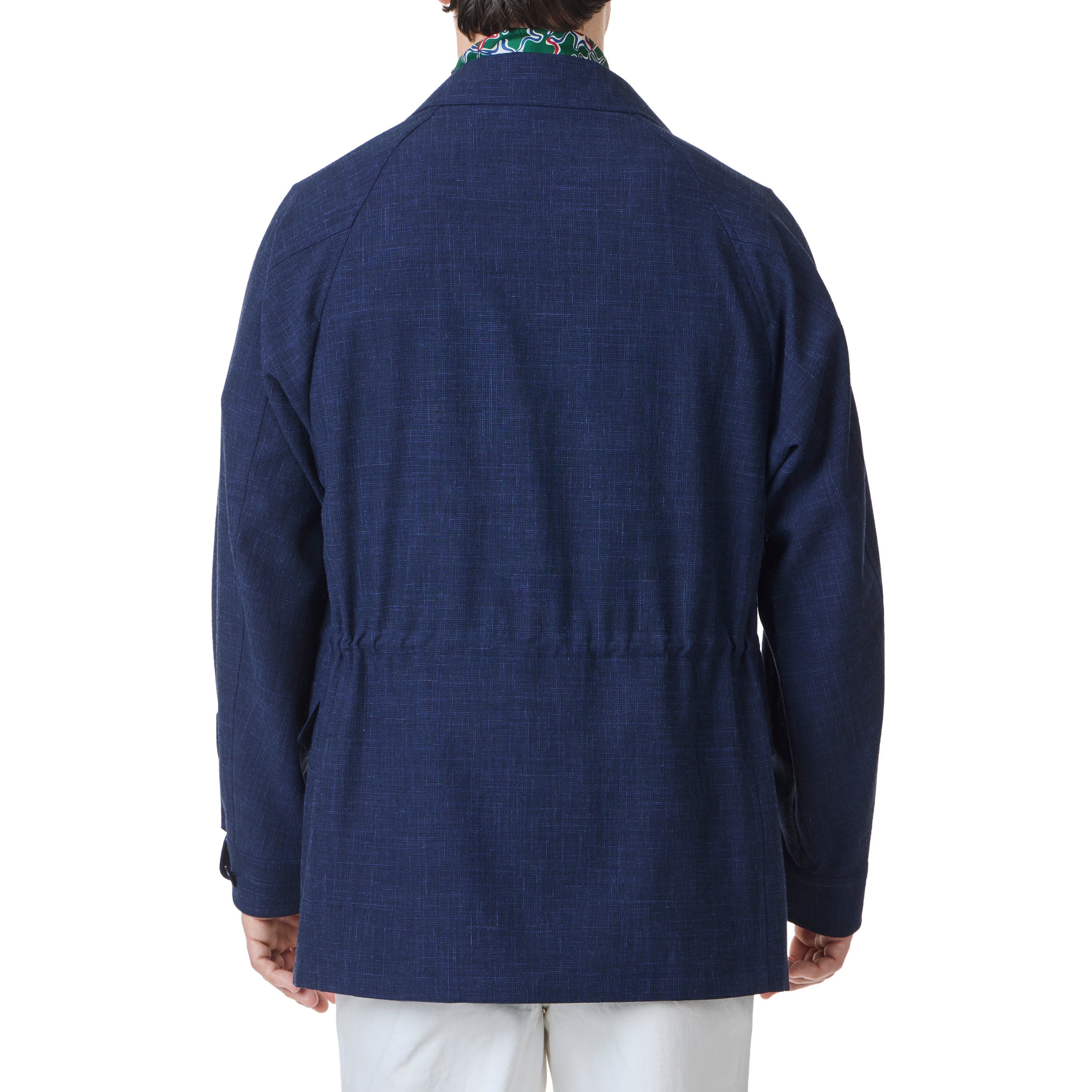 Robert Wool/Linen/Mohair Ripple Textured Field Jacket - The Armoury