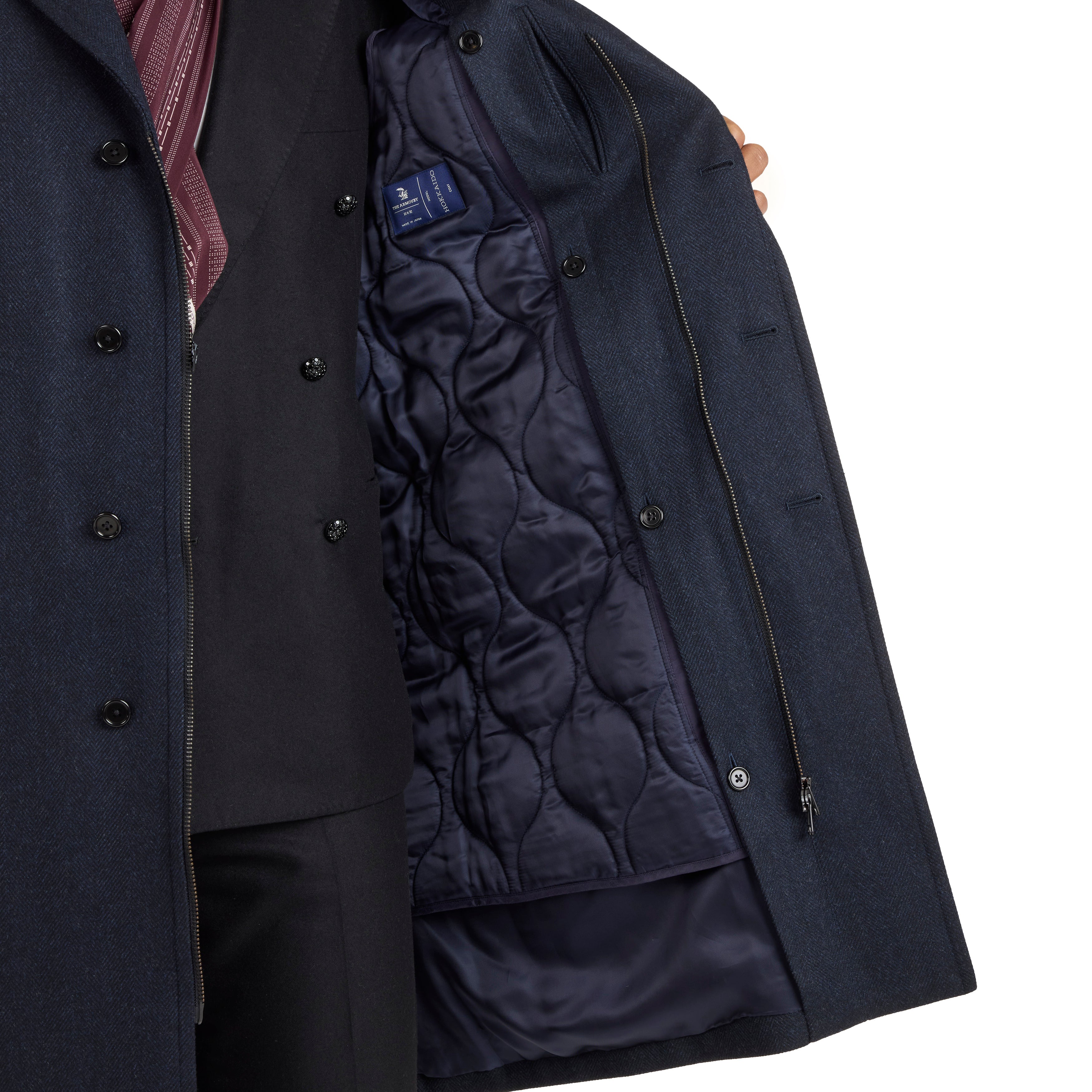 OHOTORO broad herringbone coat オオトロ コート