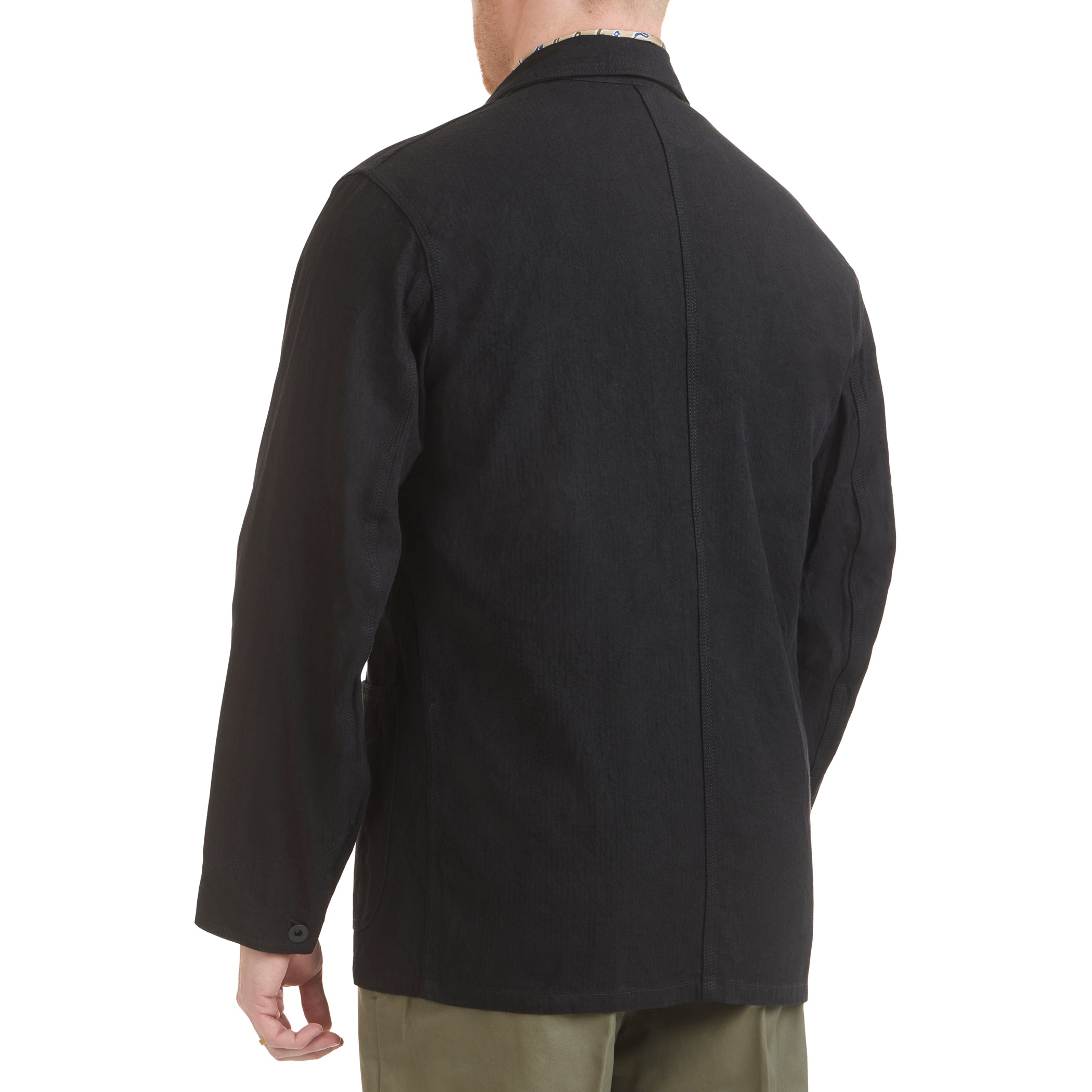 Jackson Linen-Cotton Heringbone Coverall Jacket - The Armoury