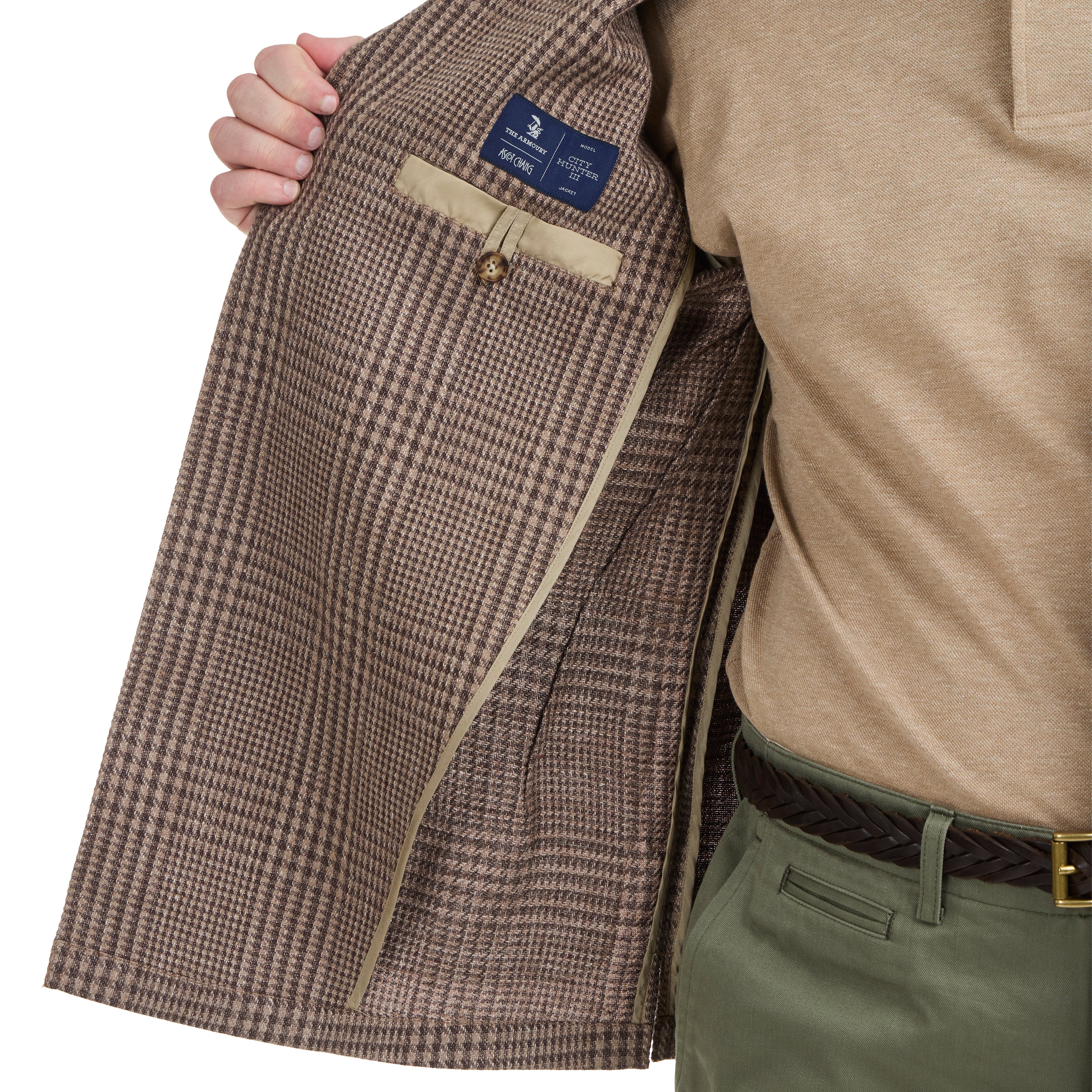 Linen/Cotton Summer Tweed Check City Hunter III Jacket - The Armoury