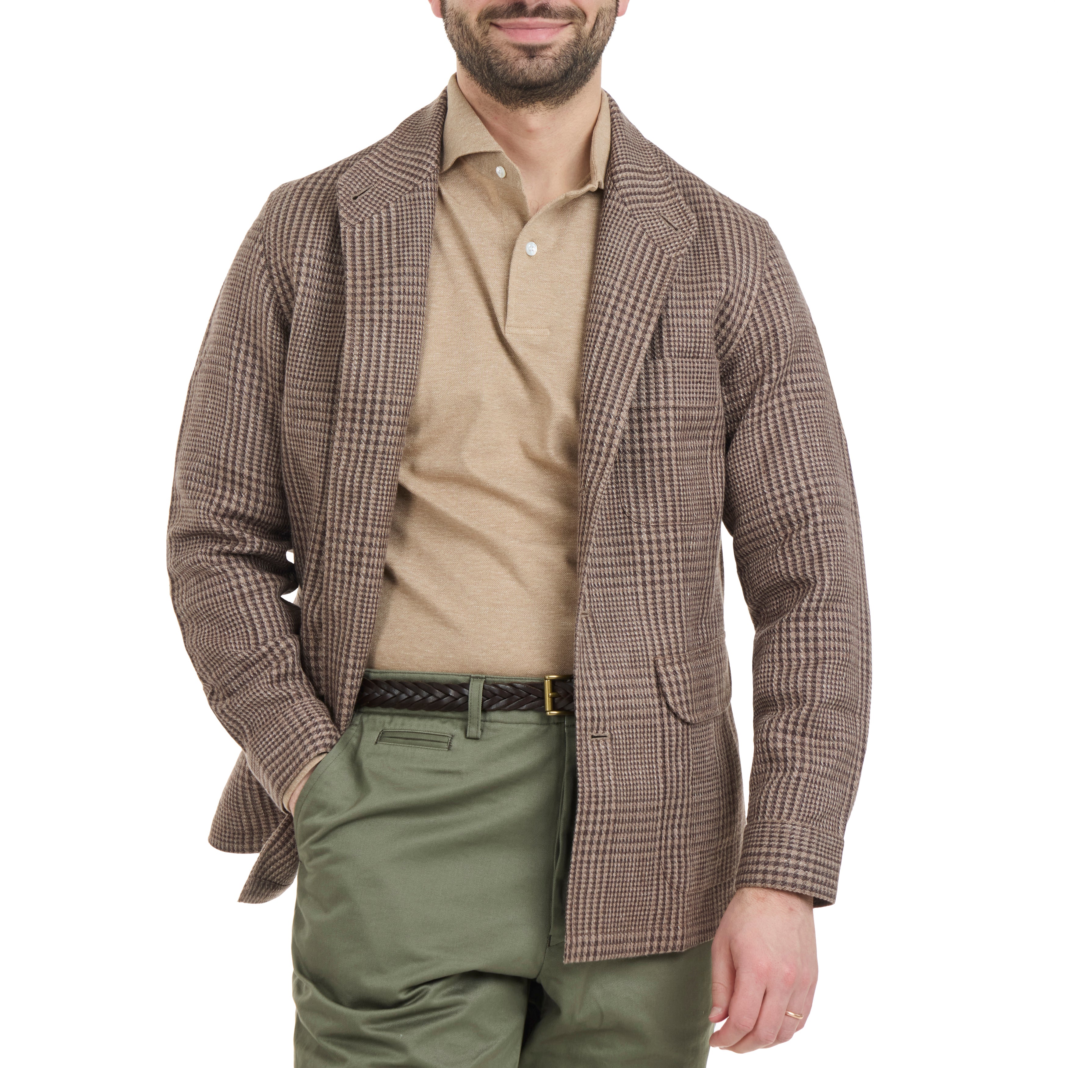 Linen/Cotton Summer Tweed Check City Hunter III Jacket - The Armoury