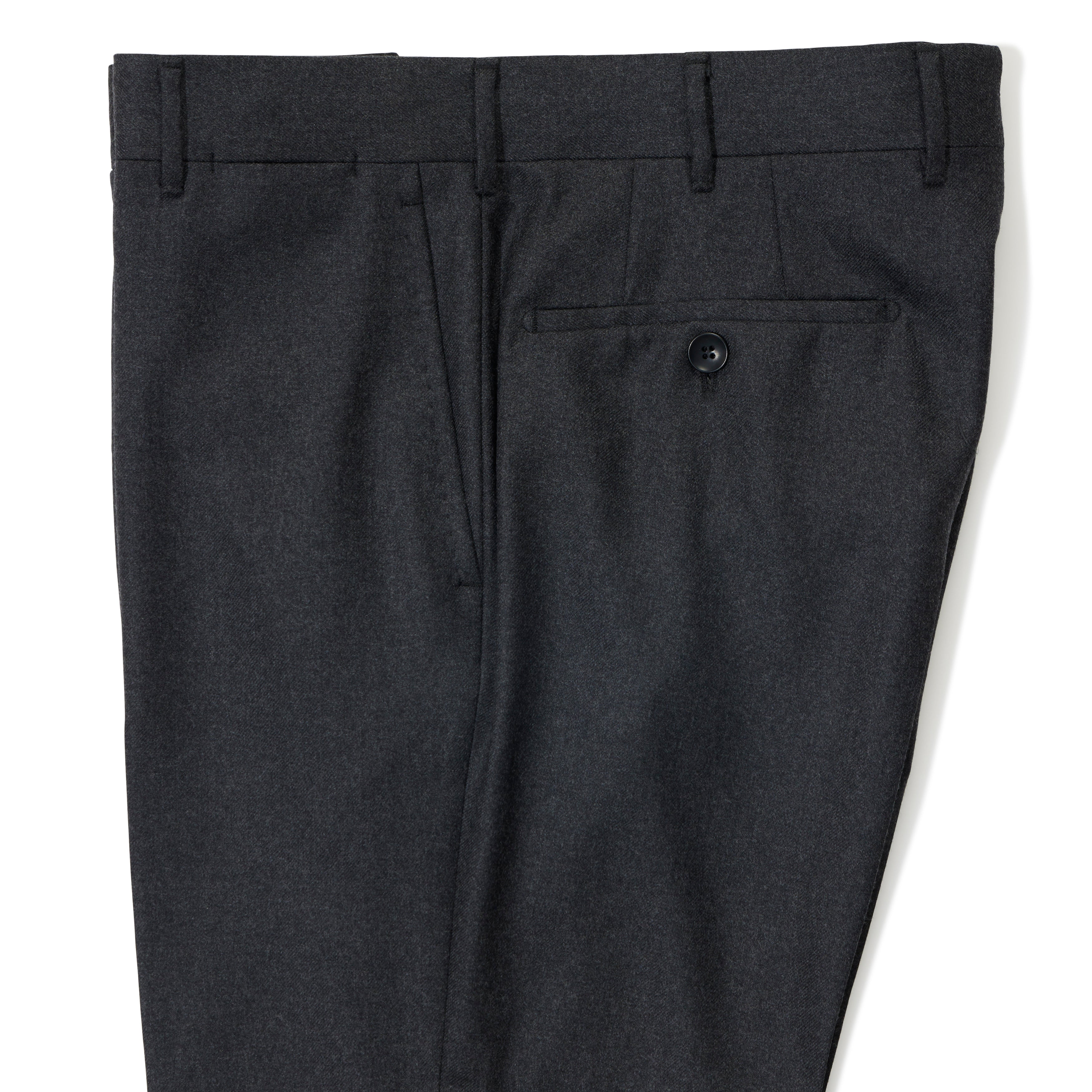 マーカウェア　FLAT FRONT TROUSERS WOOL FLANNEL Wool Flannel Flat-front Trousers - The Armoury