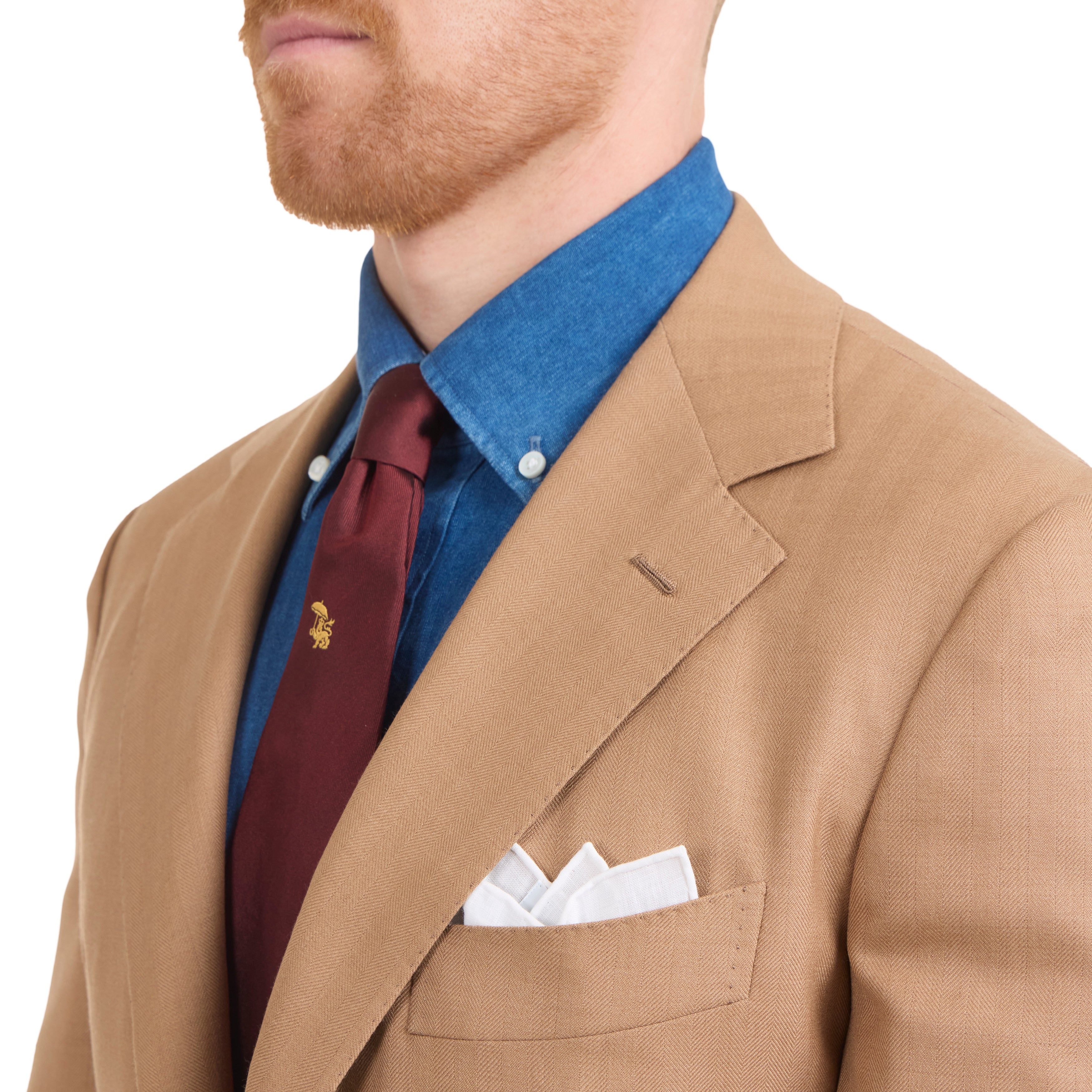 15th Anniversary Camel Hair Herringbone Model 103 Suit - The Armoury
