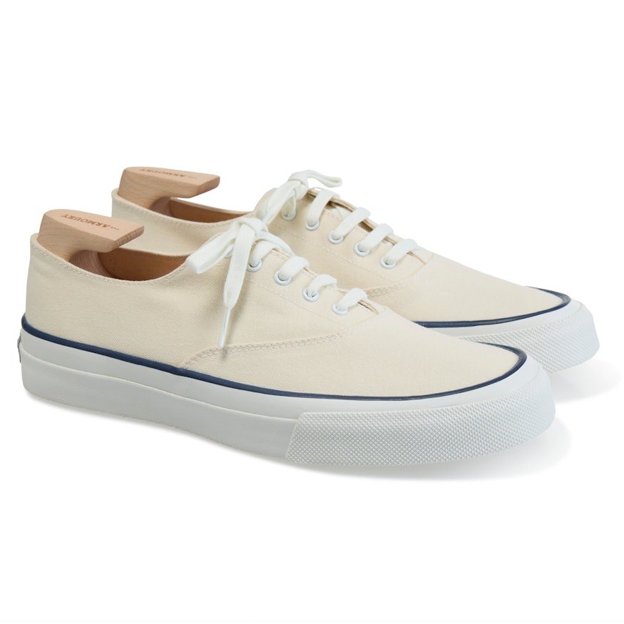Cotton Canvas Deck Shoe Low - The Armoury