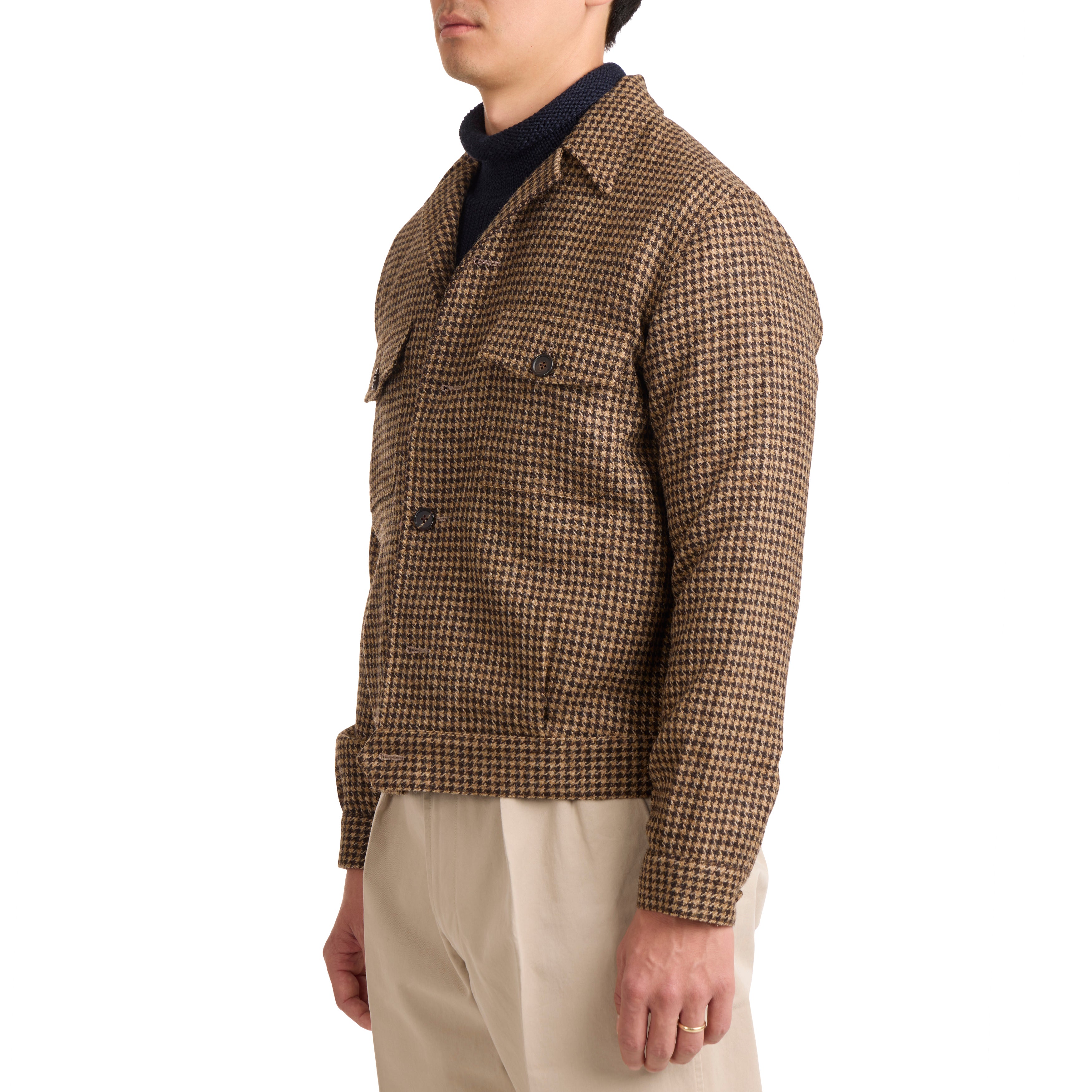 ジャケット WOOL HOUNDSTOOTH JACKET Wool Houndstooth Road Jacket - The Armoury