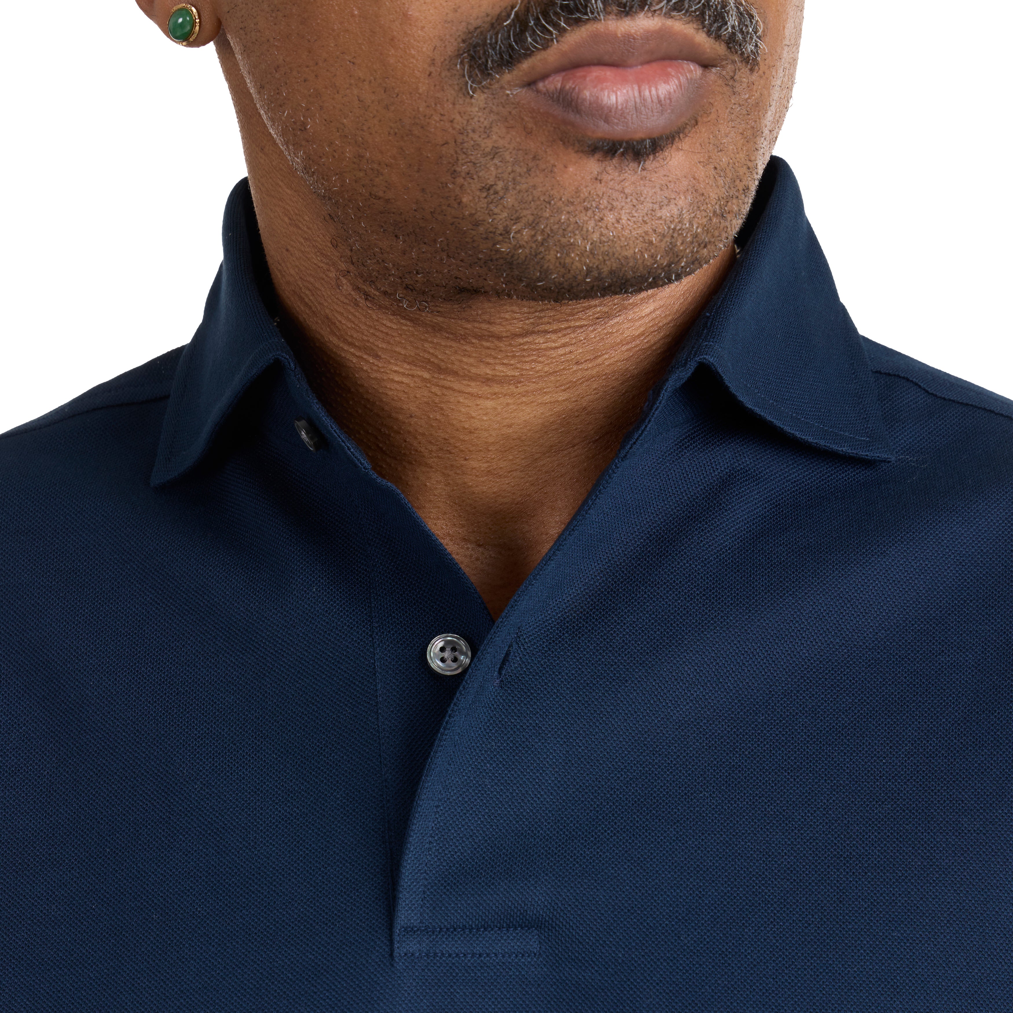Long Sleeve Spread Collar Polo - The Armoury