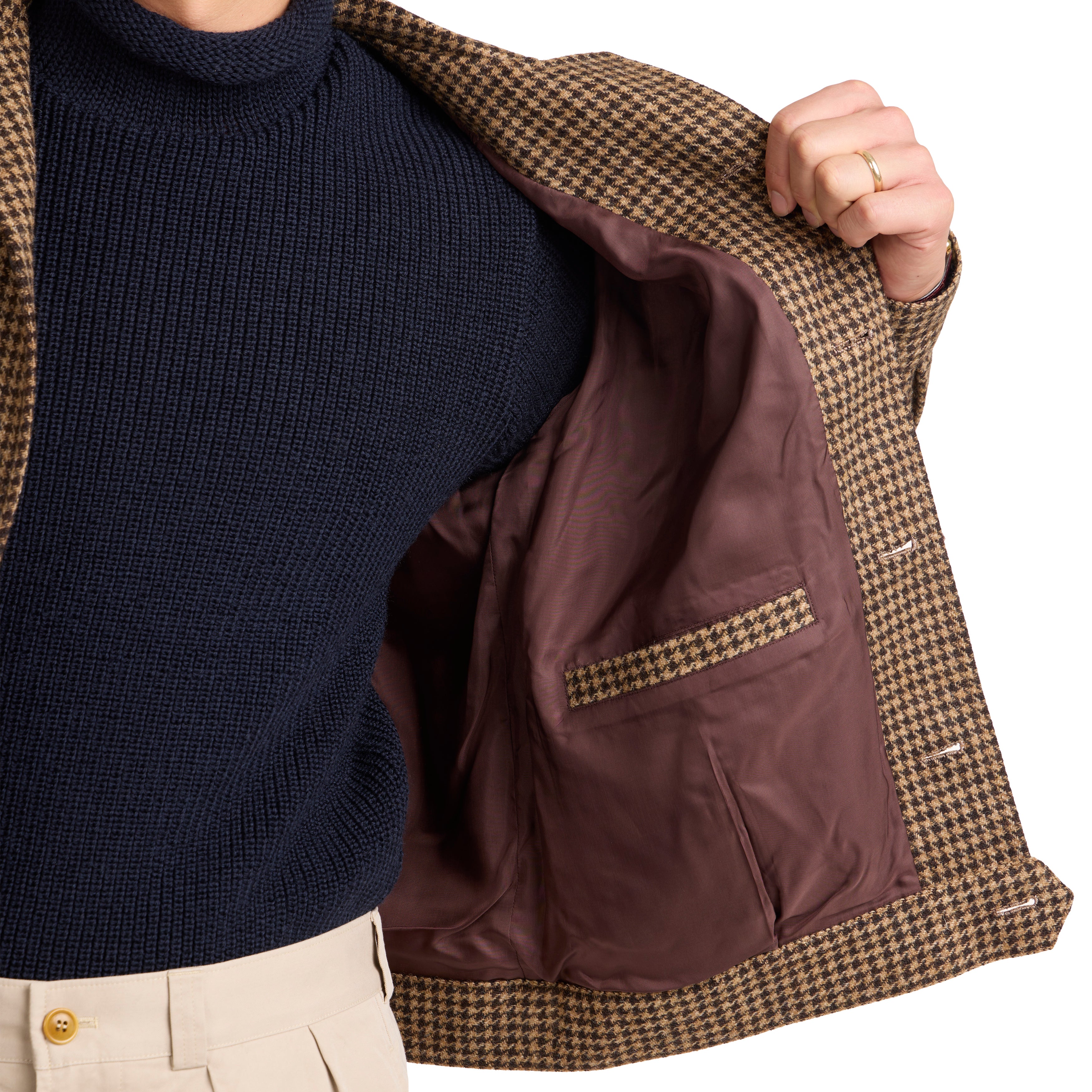 Wool Houndstooth Road Jacket - The Armoury