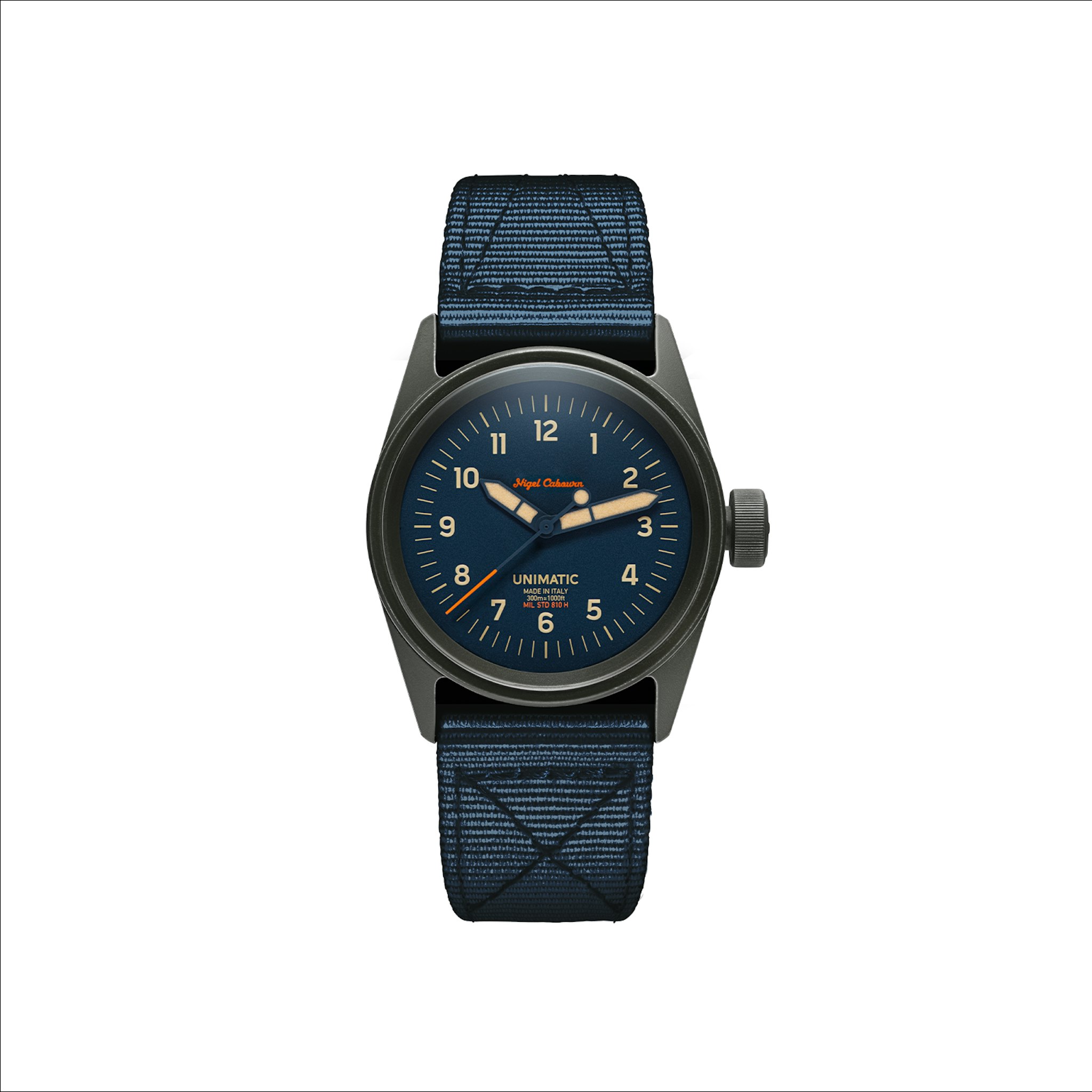 Olive Case/Navy Strap