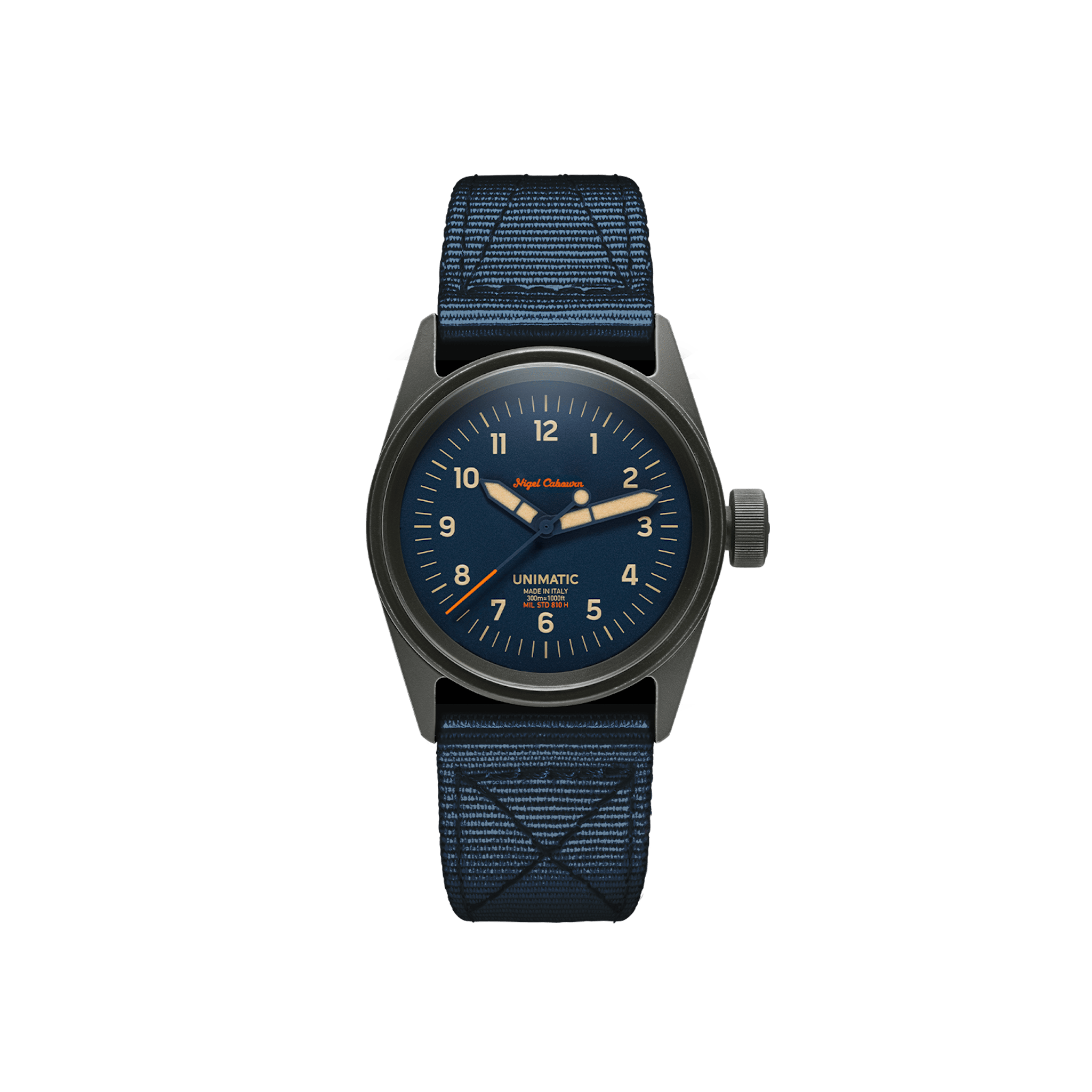 Olive Case/Navy Strap