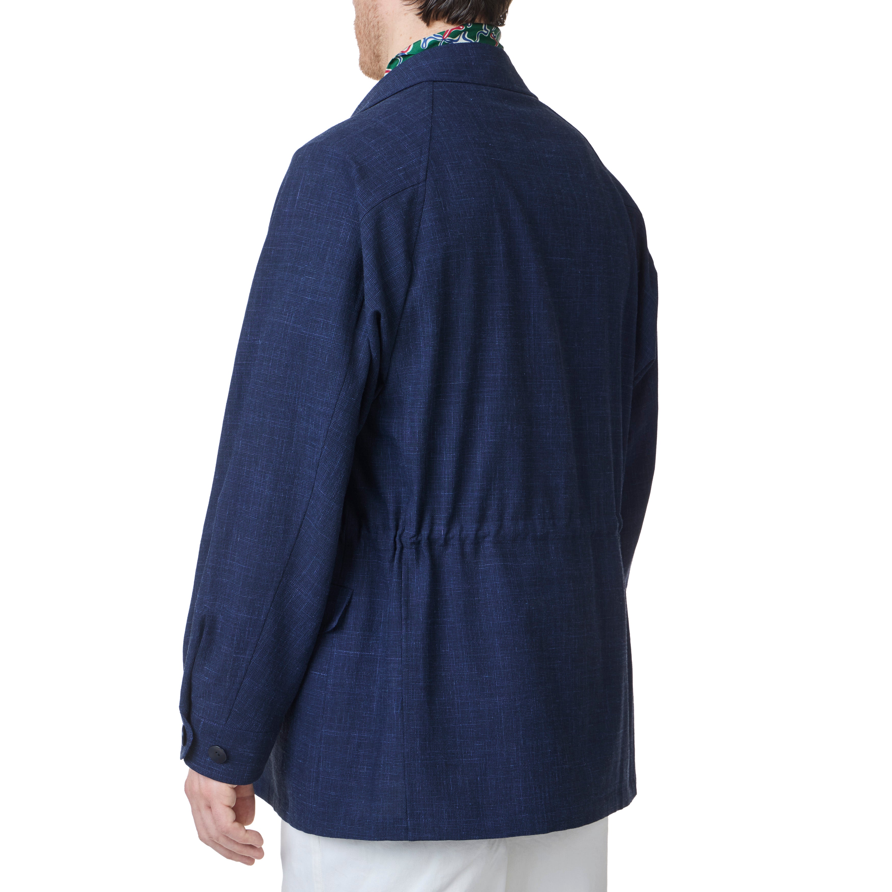 Robert Wool/Linen/Mohair Ripple Textured Field Jacket - The Armoury
