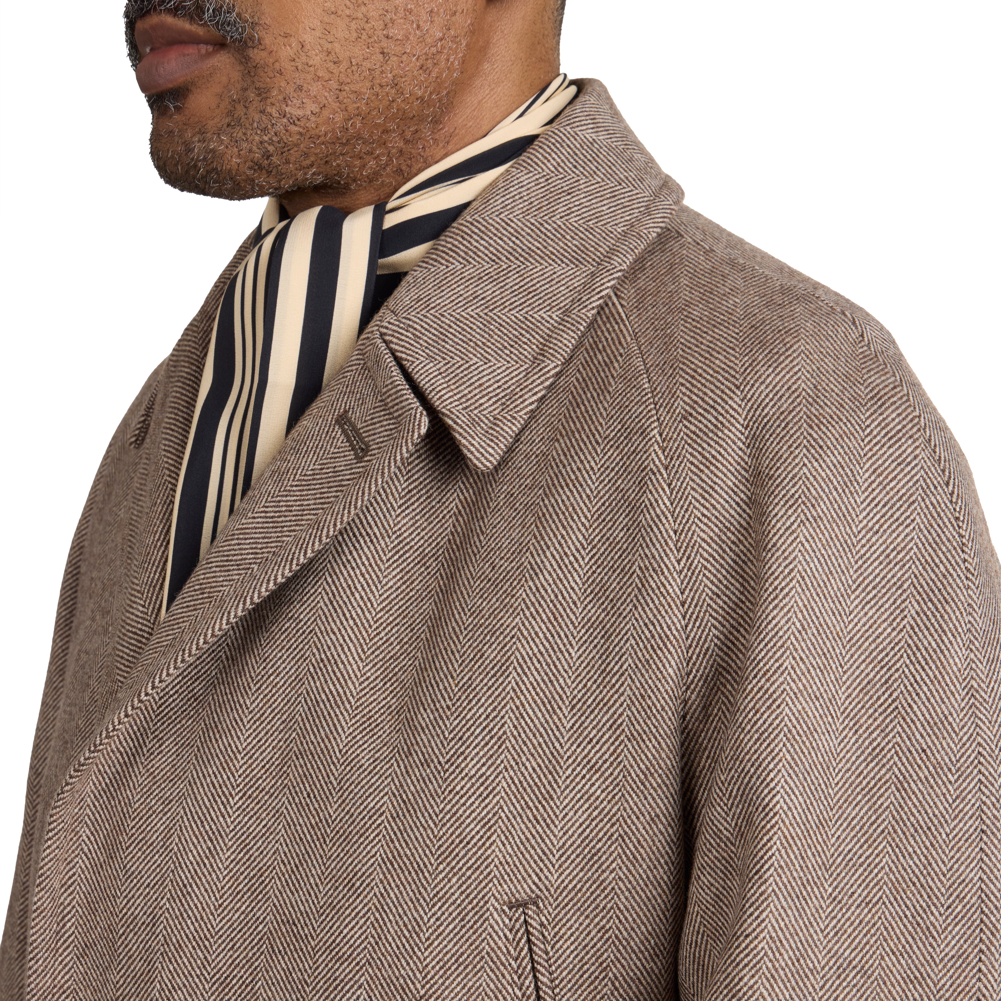 Wool Herringbone Hokkaido Coat - The Armoury