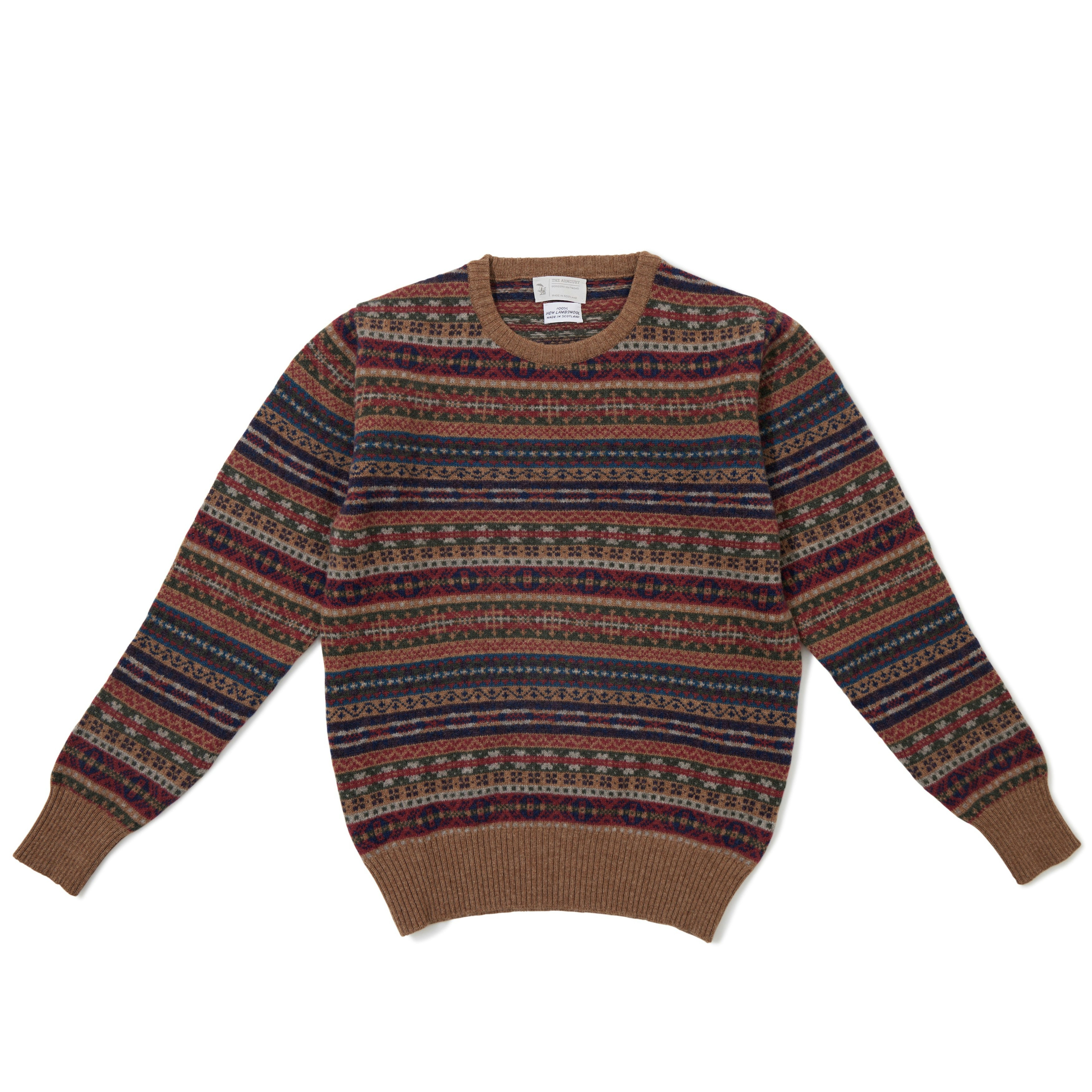 Lambswool Fair Isle Crewneck Sweater The Armoury