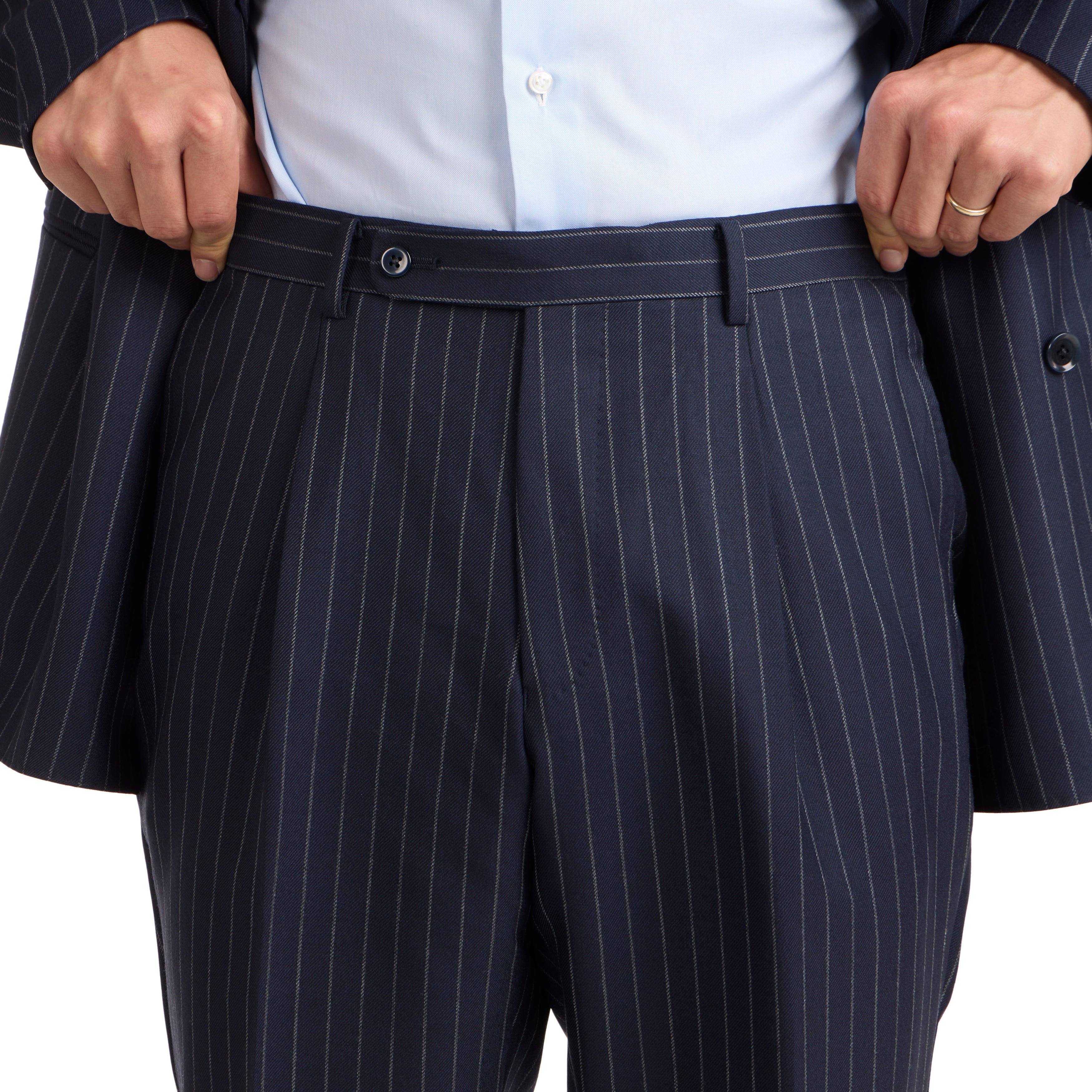 Wool Chalk Stripe Model 6B Suit - The Armoury