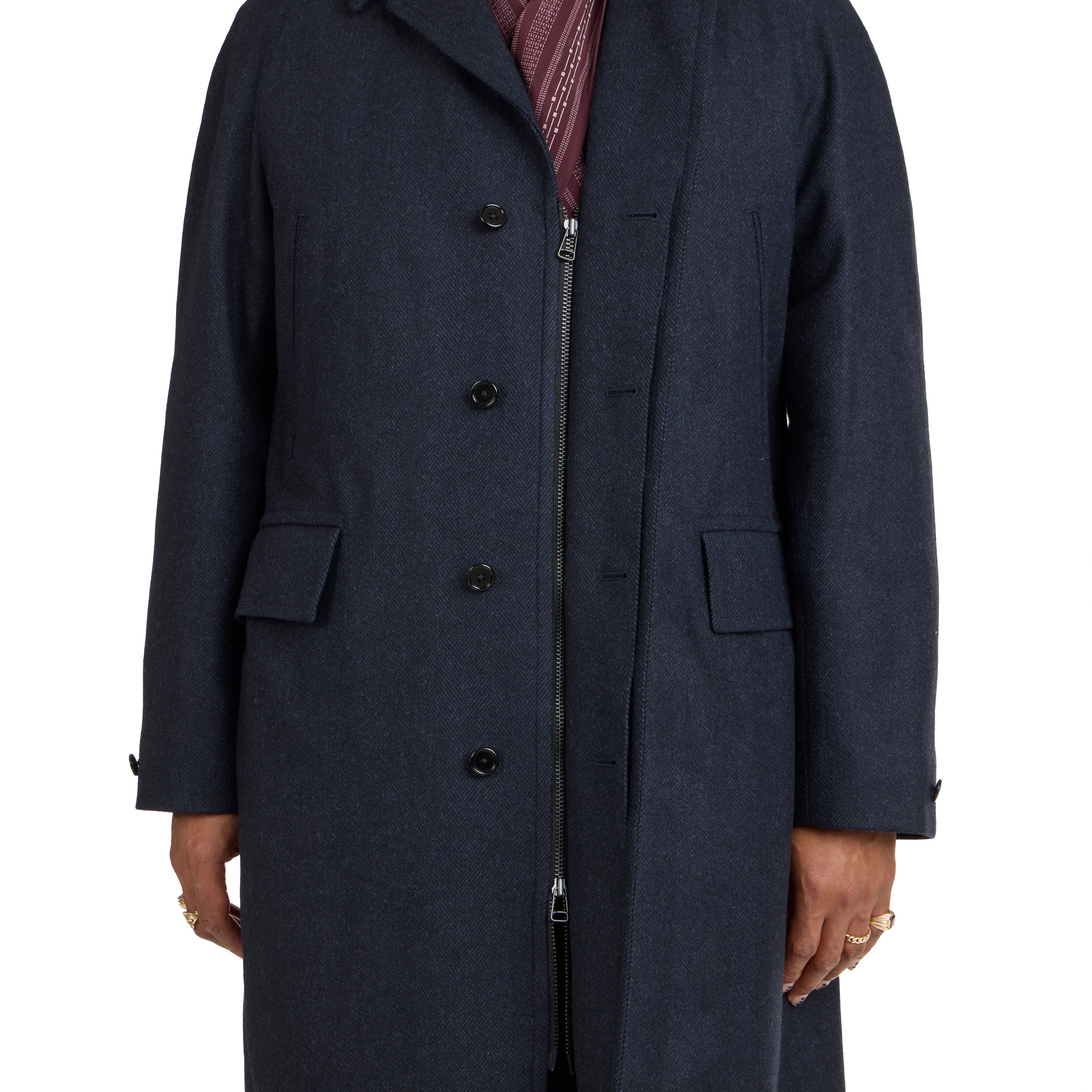 Wool Herringbone Hokkaido Coat - The Armoury