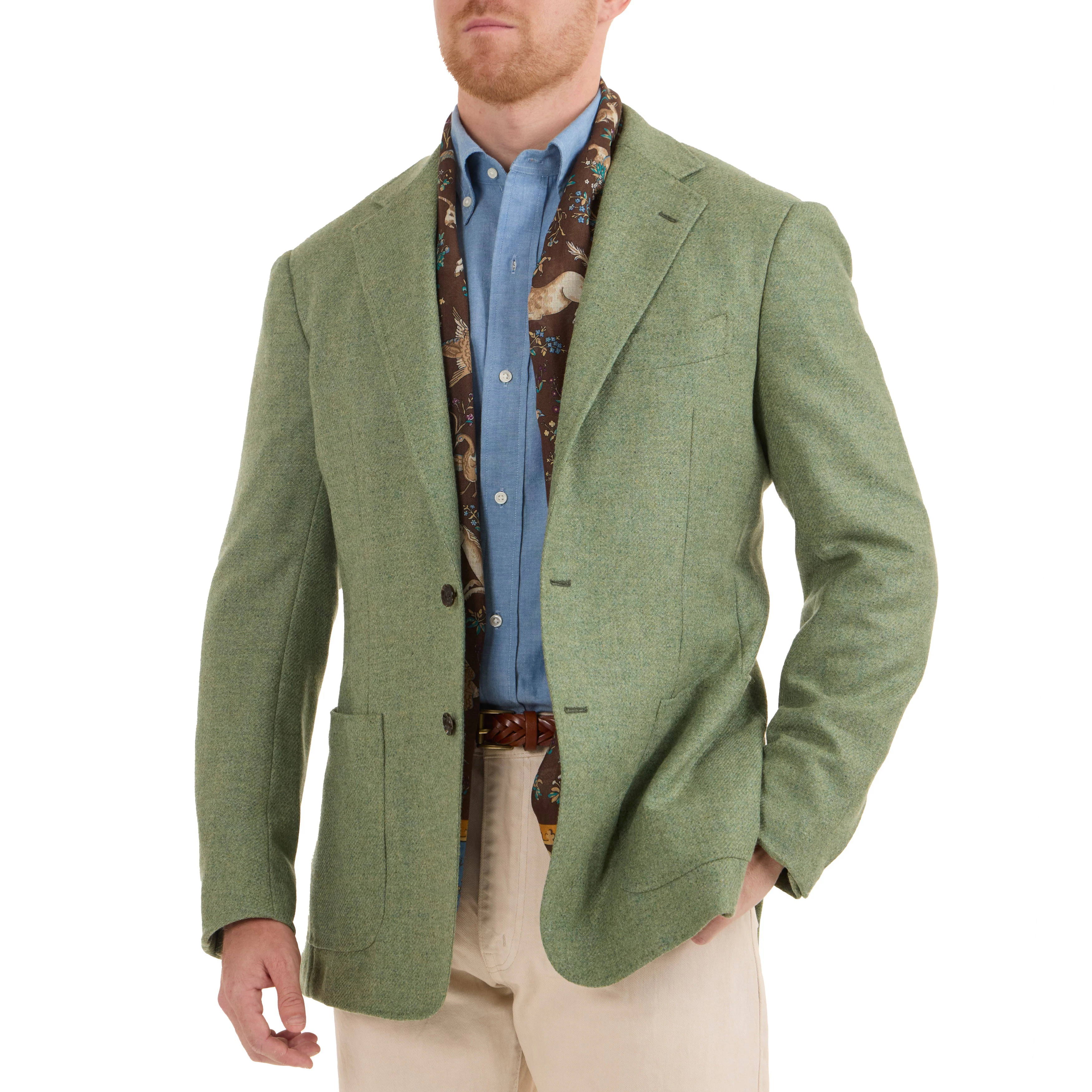 Wool Shetland Tweed Model 3 Sport Coat - The Armoury