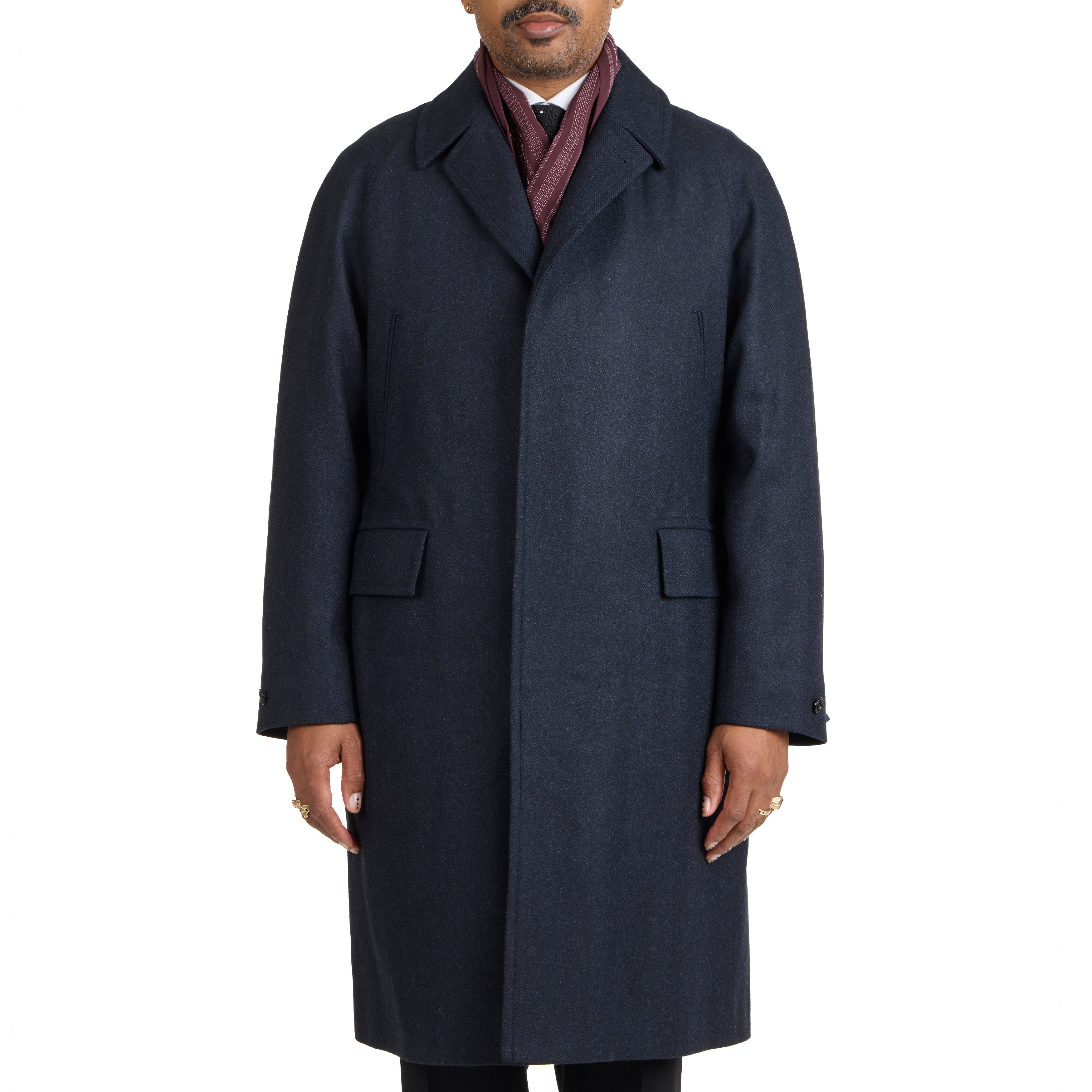 OHOTORO broad herringbone coat オオトロ コート