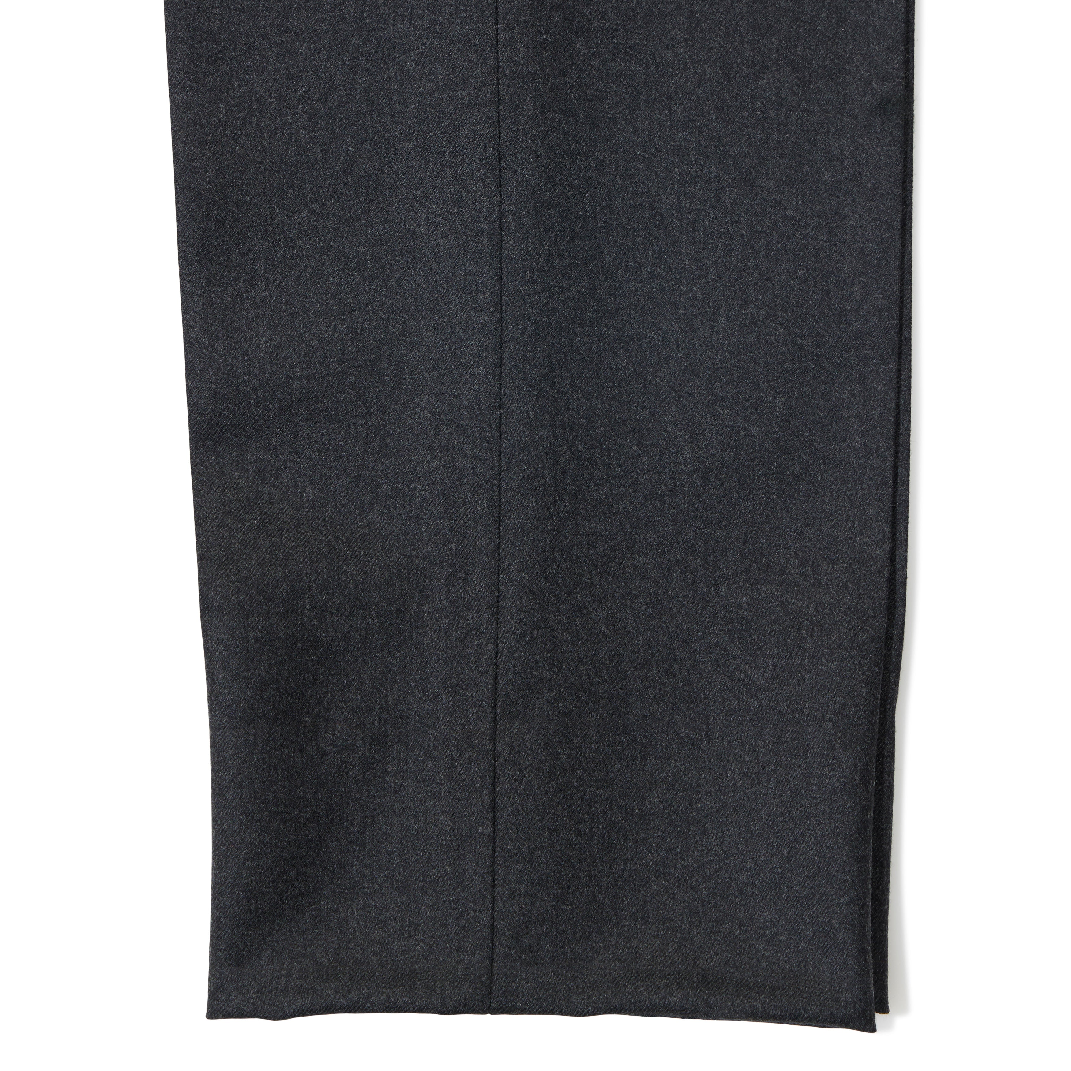 Wool Flannel Flat-front Trousers - The Armoury