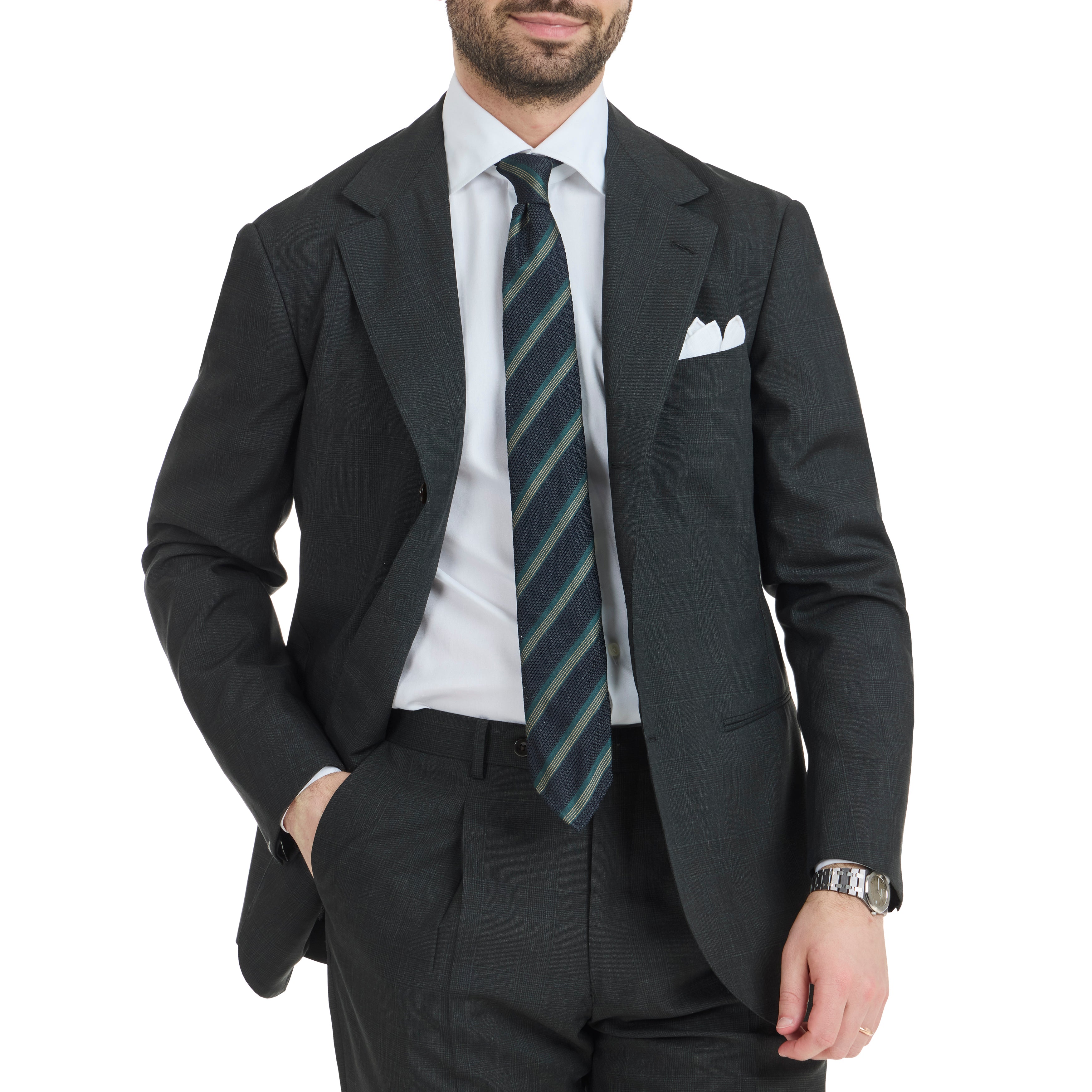 Wool/Mohair Prince of Wales Model 15B Suit - The Armoury