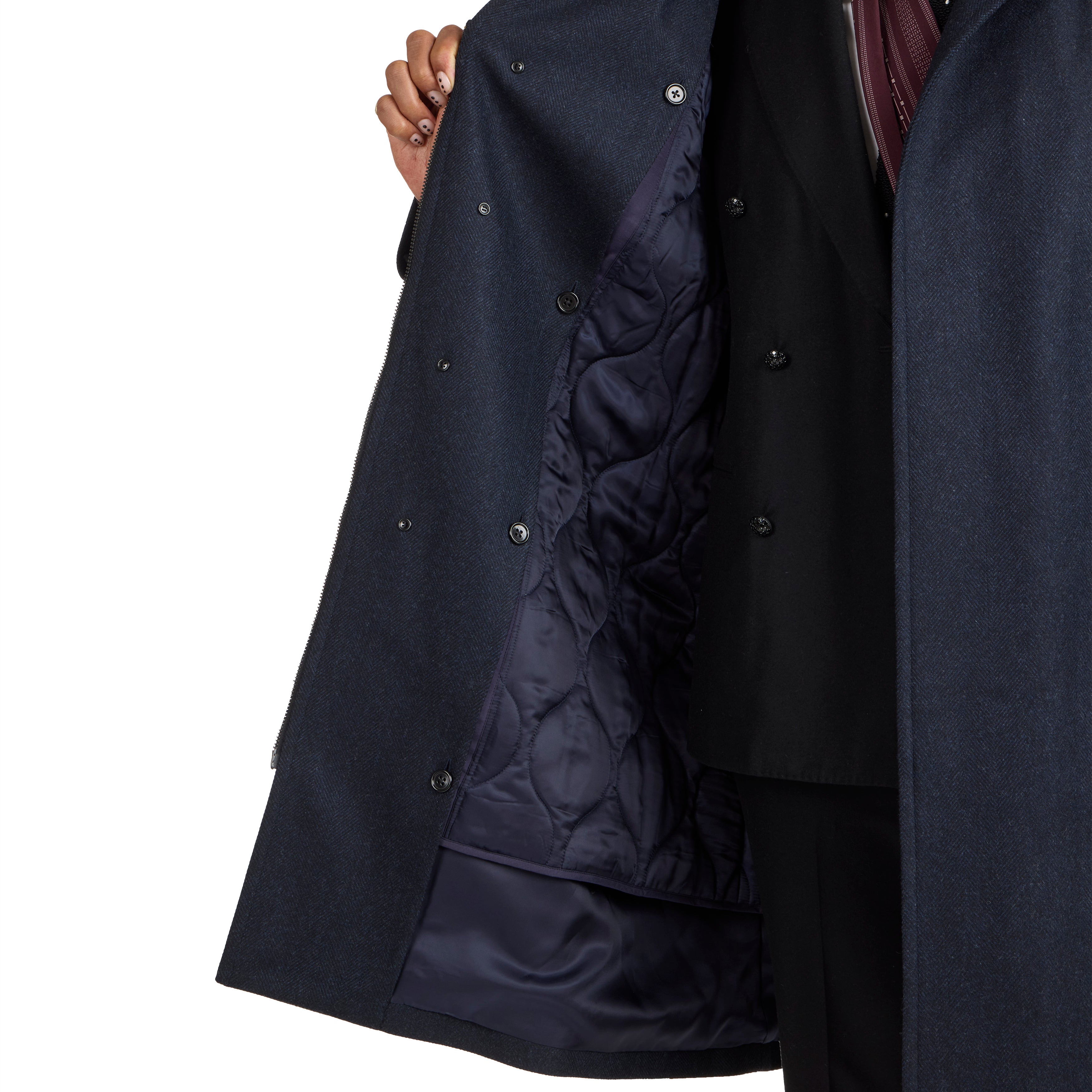 Wool Herringbone Hokkaido Coat - The Armoury