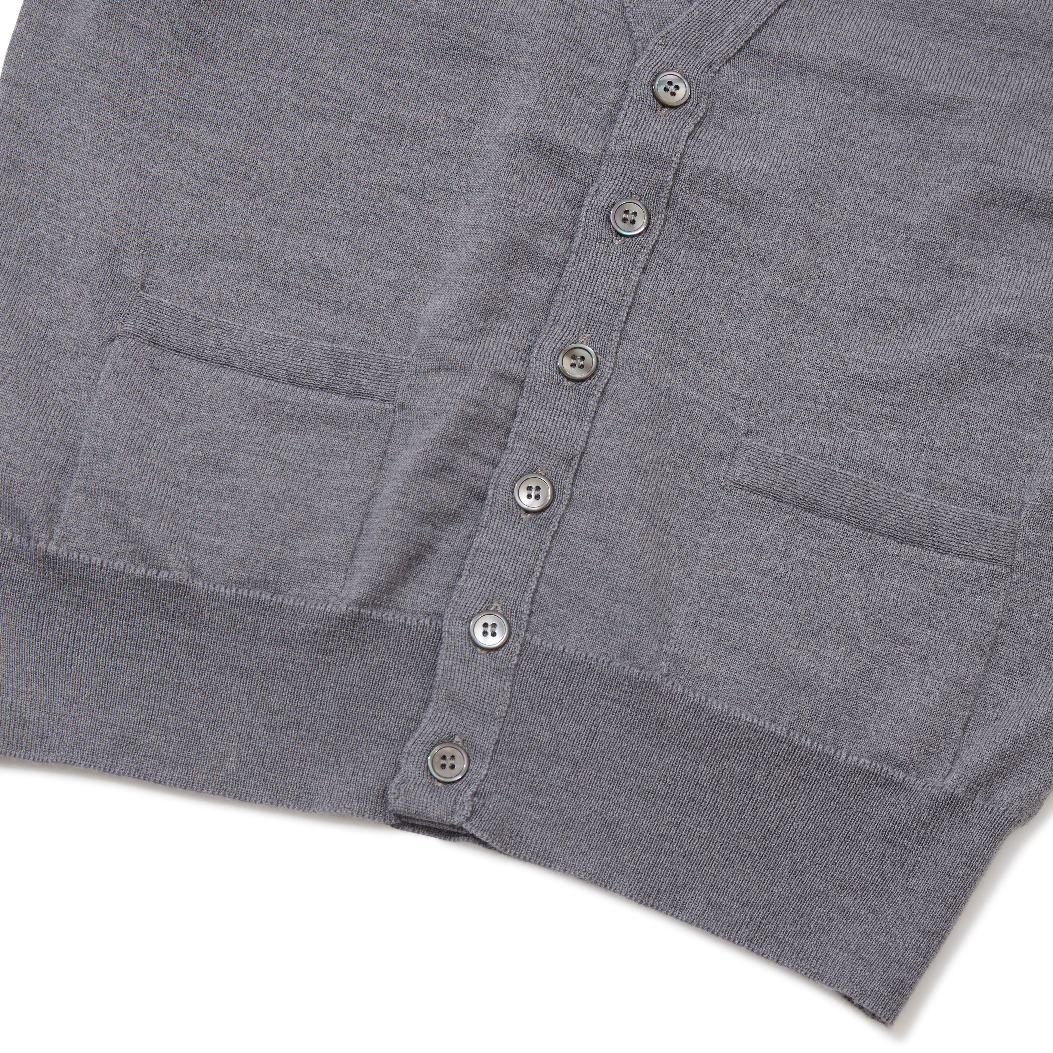 Merino Wool Sleeveless Cardigan - The Armoury