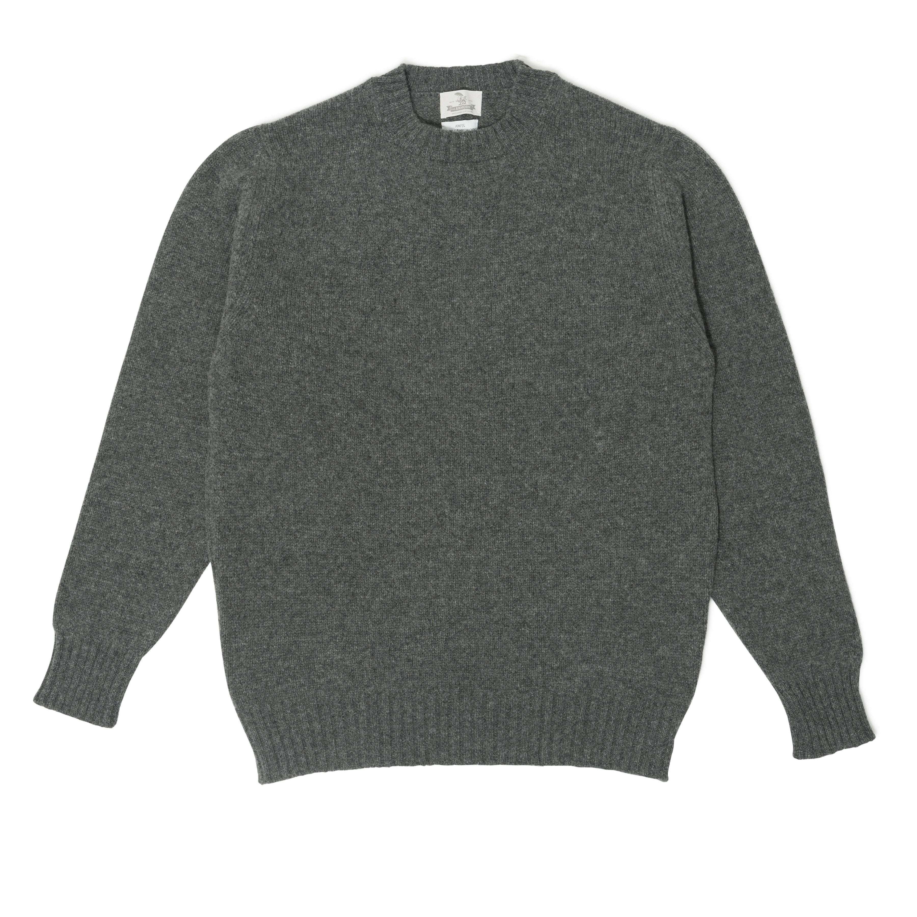 4-ply Lambswool Crewneck Sweater - The Armoury