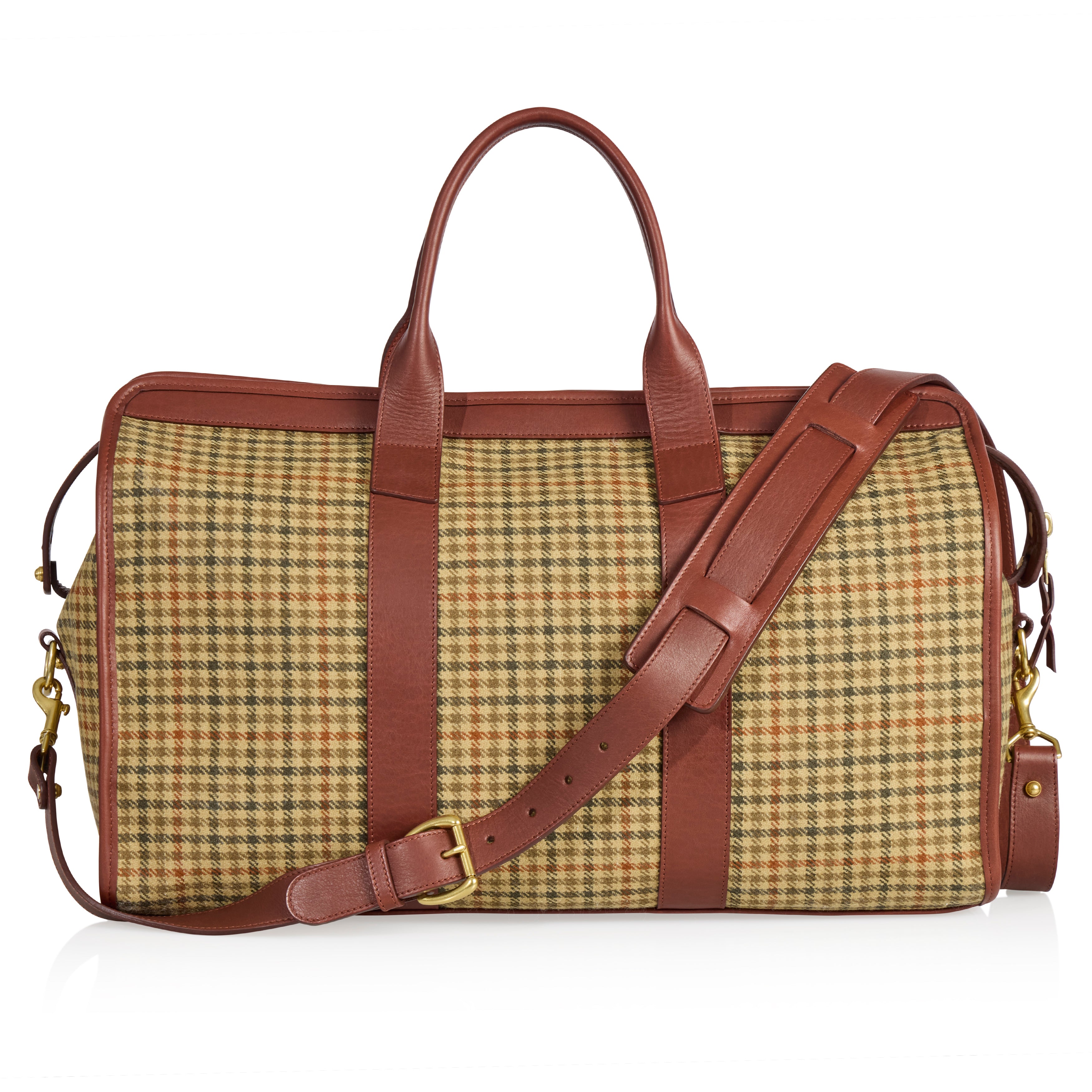Tweed and Leather Signature Travel Duffle - The Armoury