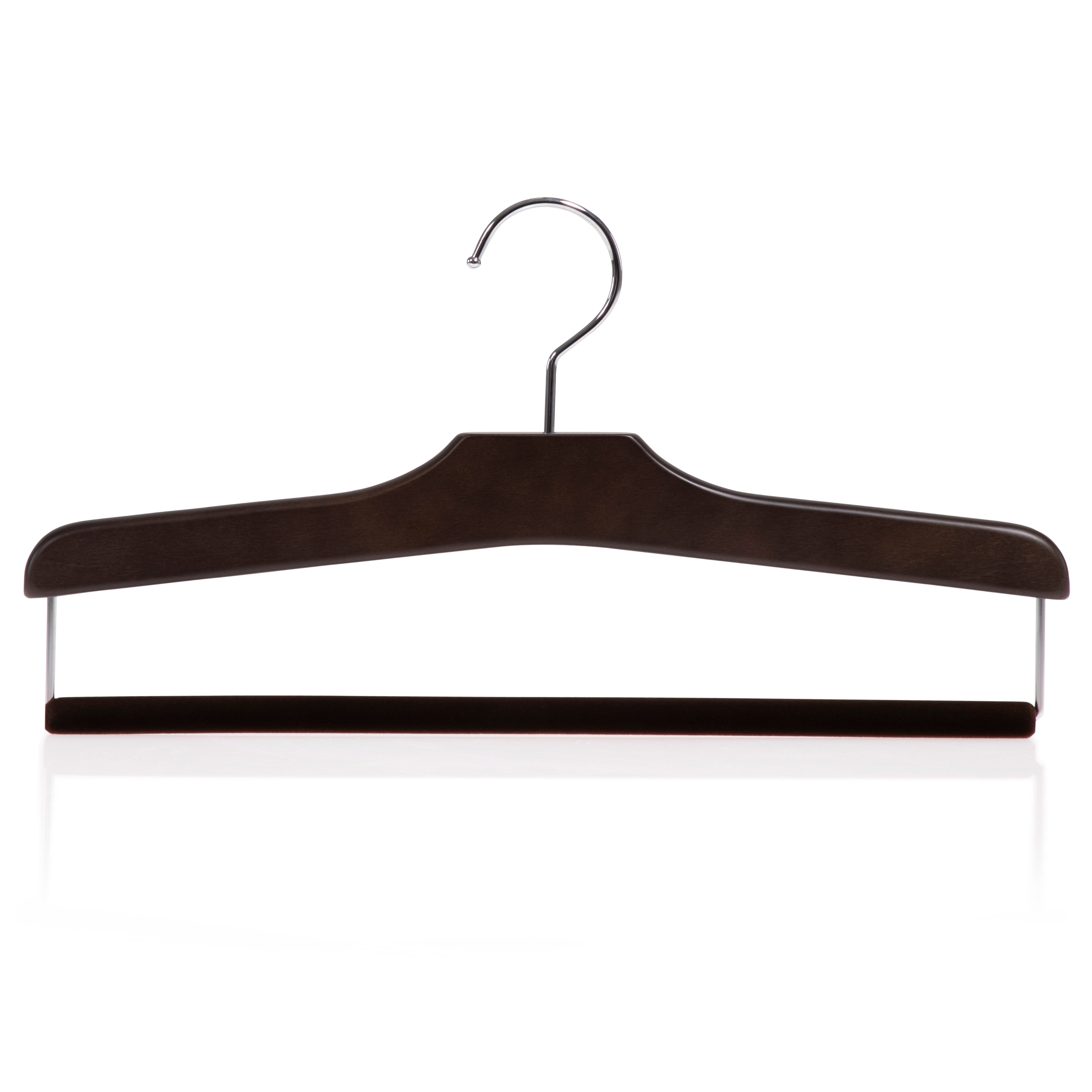 Adults Wooden Trouser & Skirt Clip Hanger - The Shop Fitting Shop