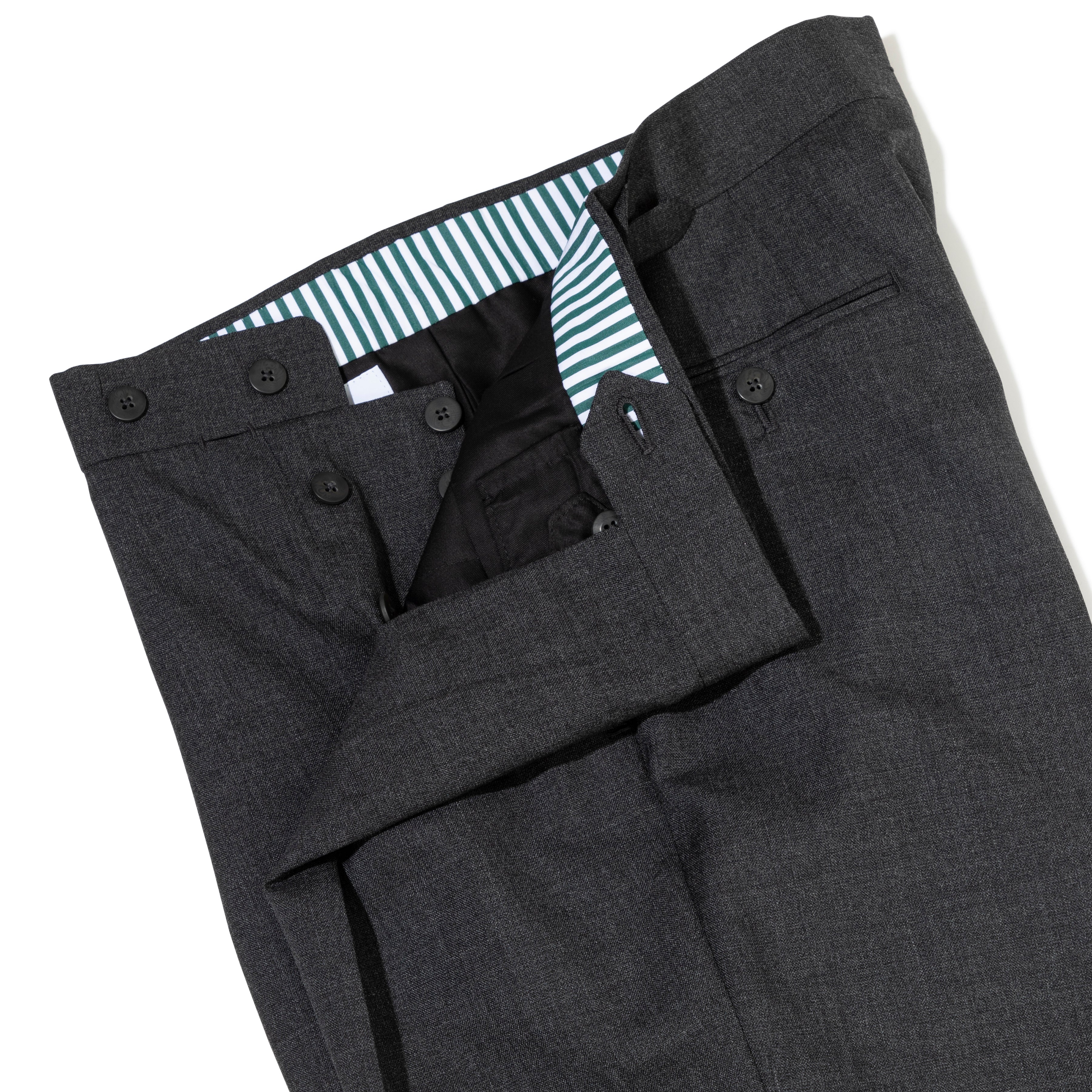 2-ply Wool Side Tab Trousers - The Armoury