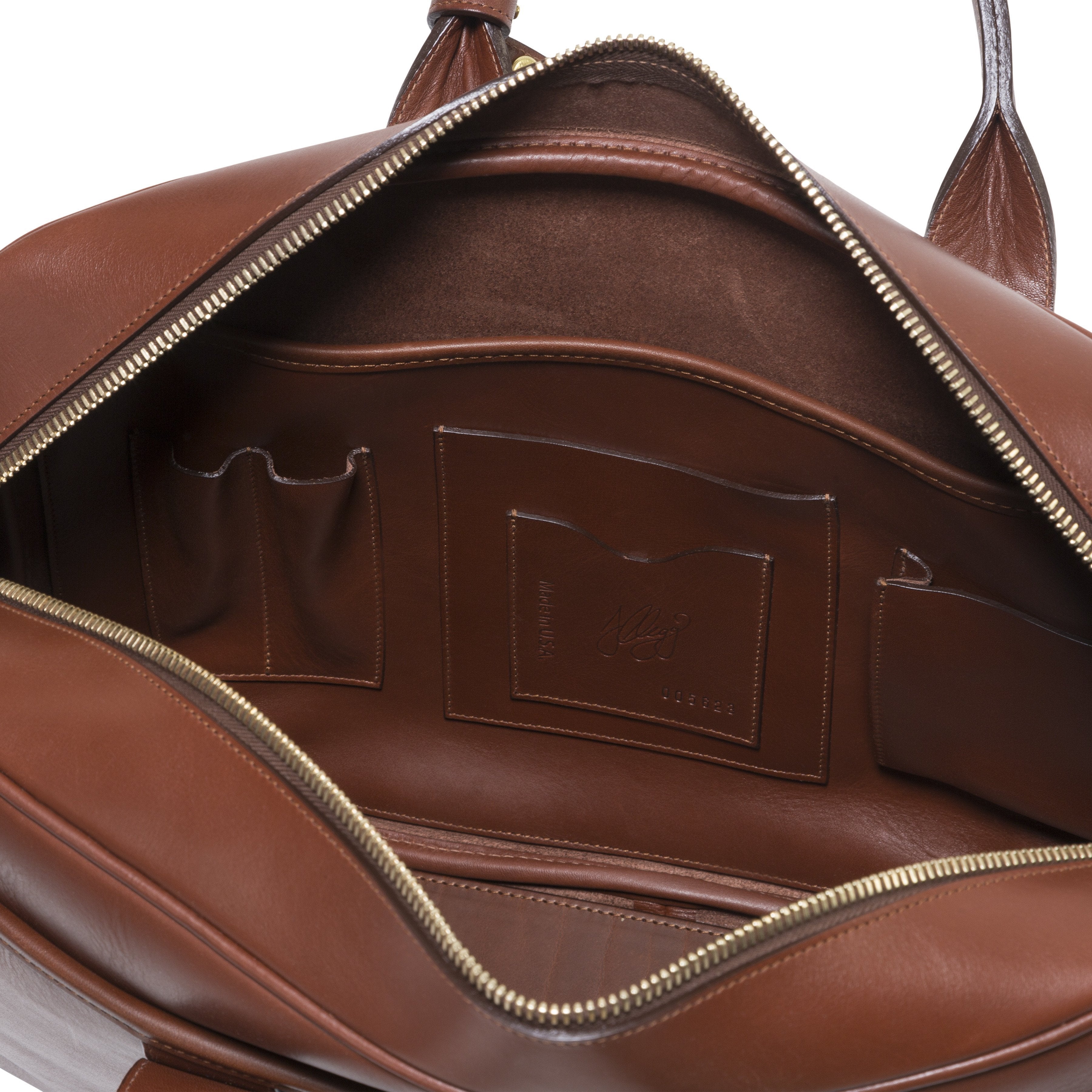 Briefcase - Tumbled Leather - The Armoury
