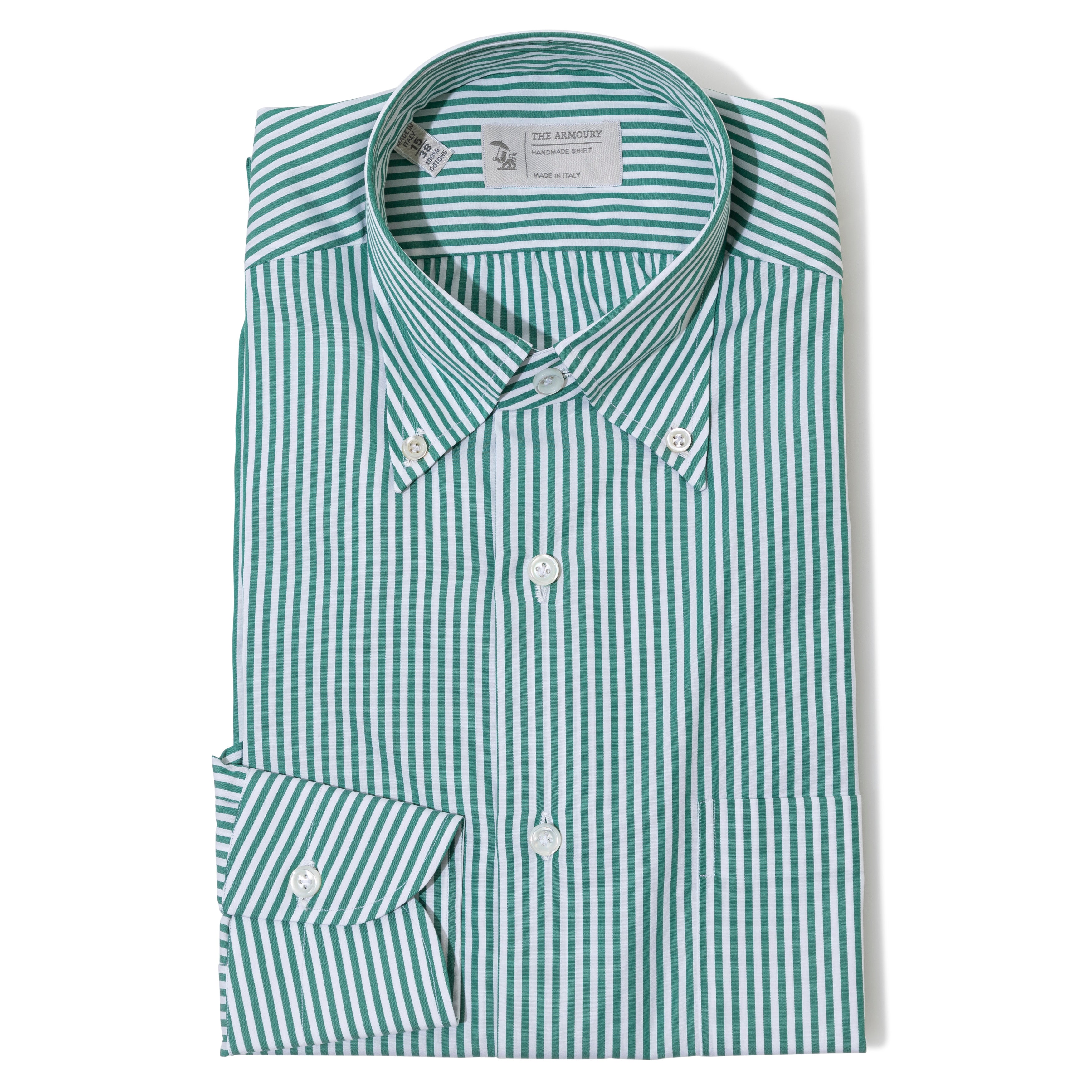 Cotton Bengal Stripe Button Down Collar Shirt