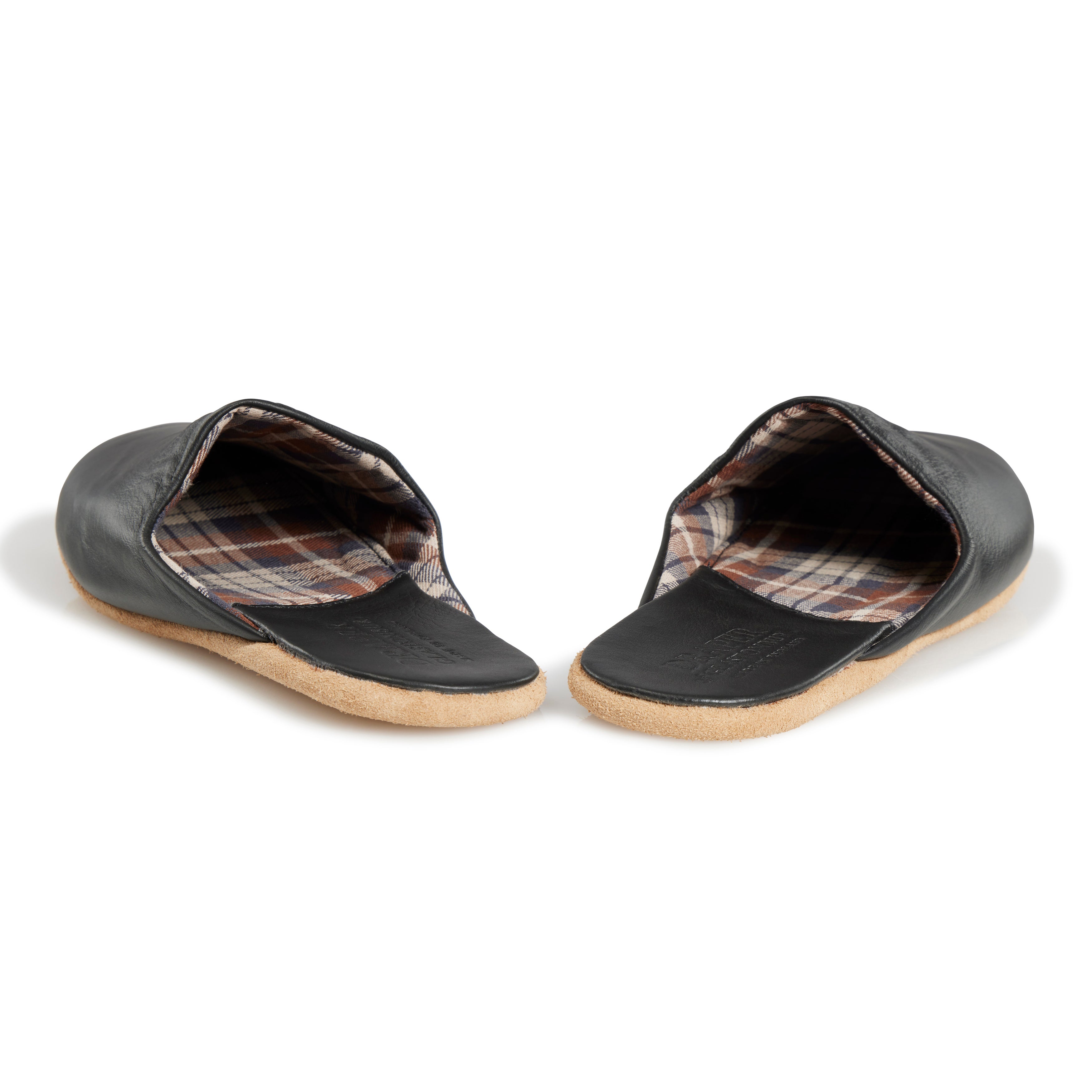 Leather mule slippers online for men