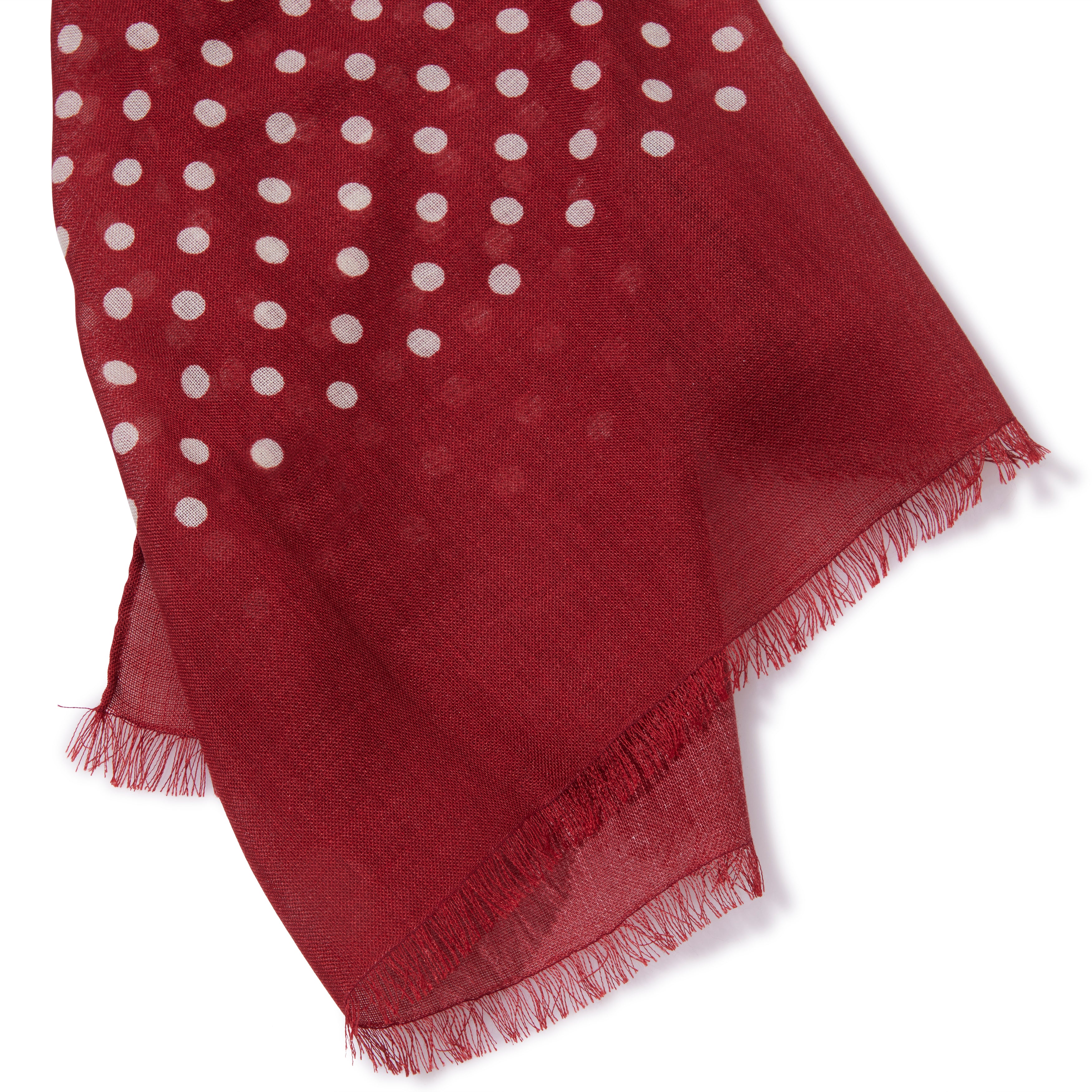 Wool/Silk Polka Dot Scarf