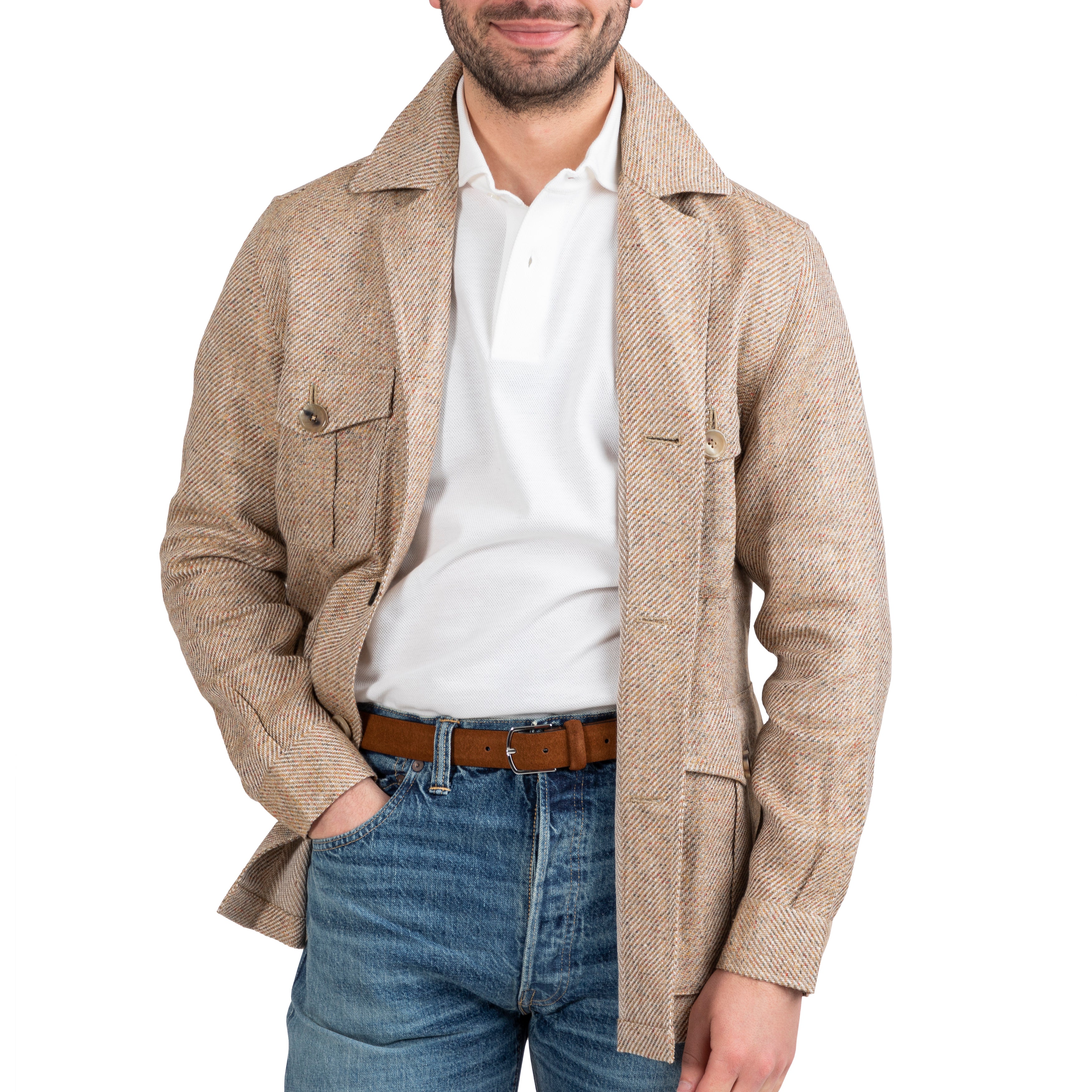 Linen/Wool Safari Jacket II