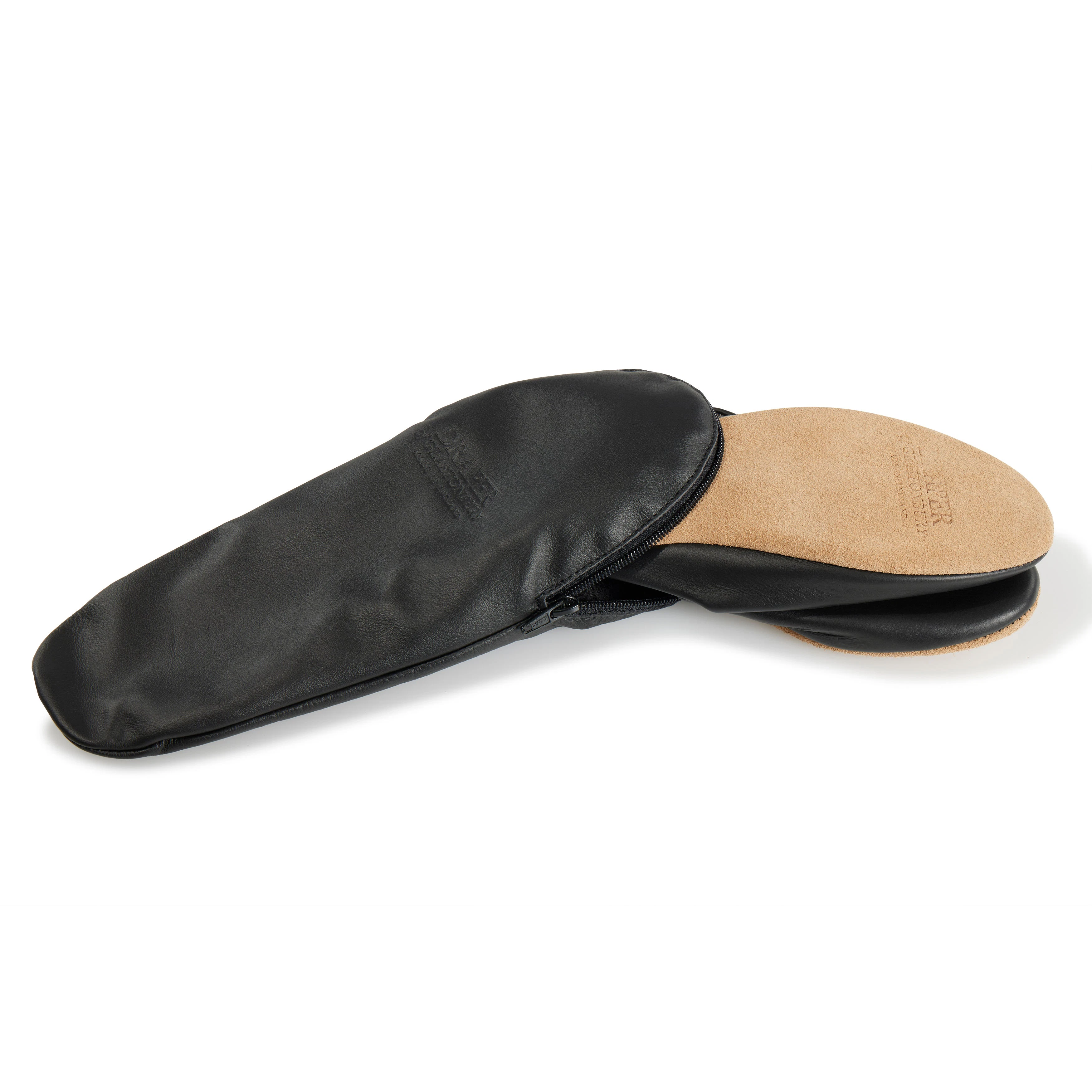 - Leather Air Travel Slippers 11/12 Church Air Travel slippers in black – Herring Shoes main image 3