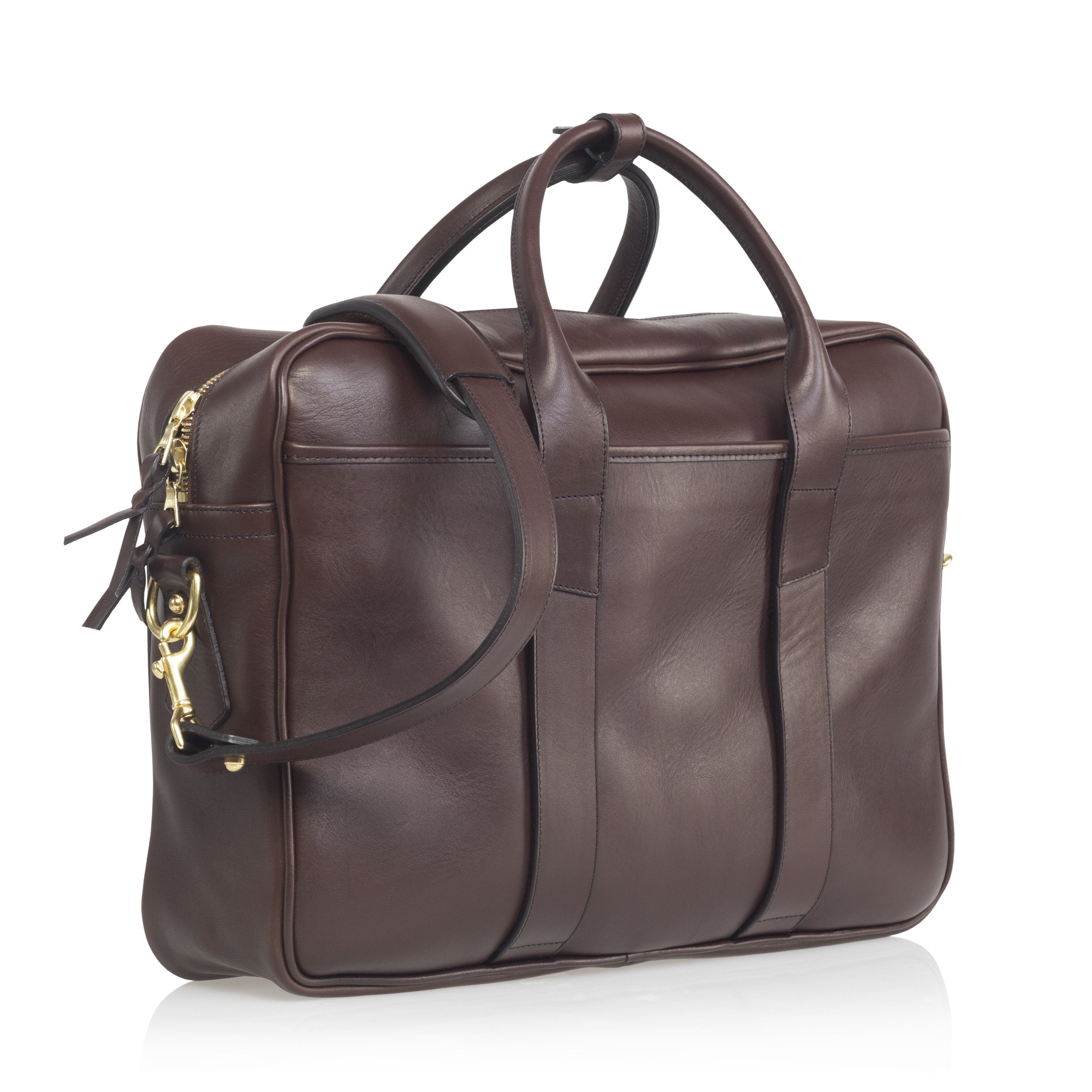 Briefcase - Tumbled Leather - The Armoury