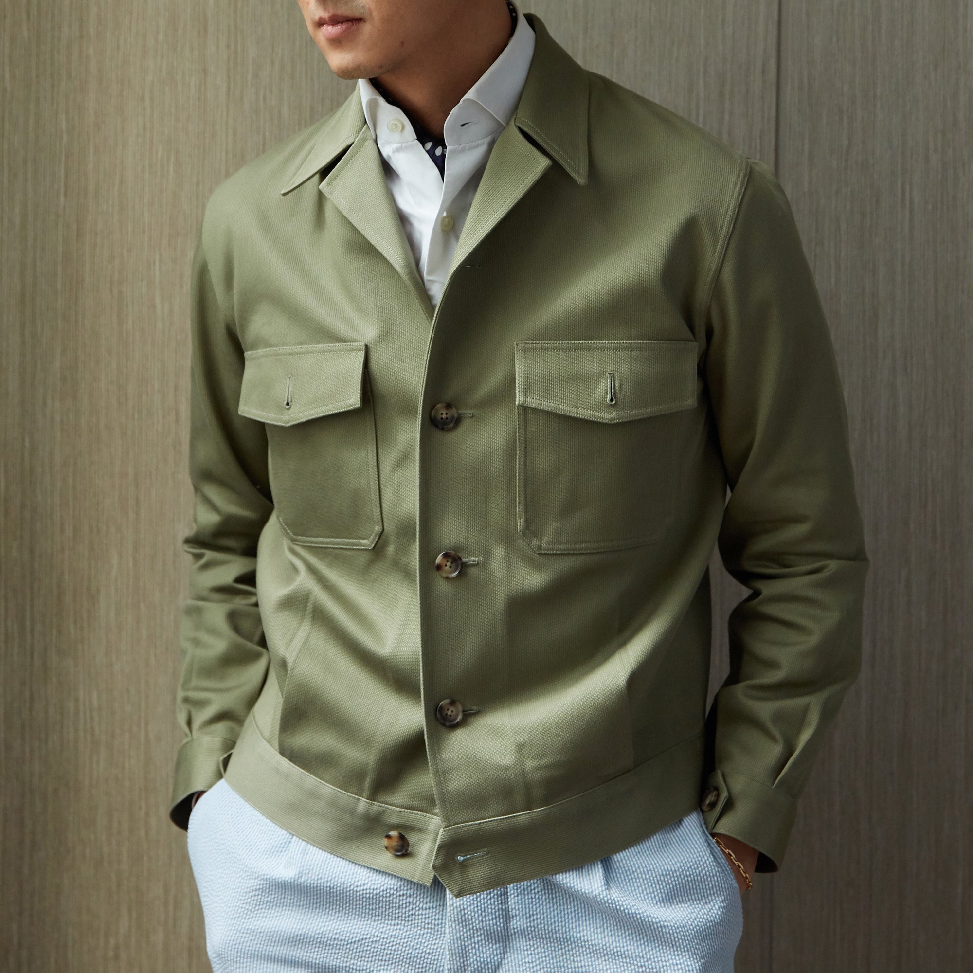 Cotton Pique Road Jacket - The Armoury