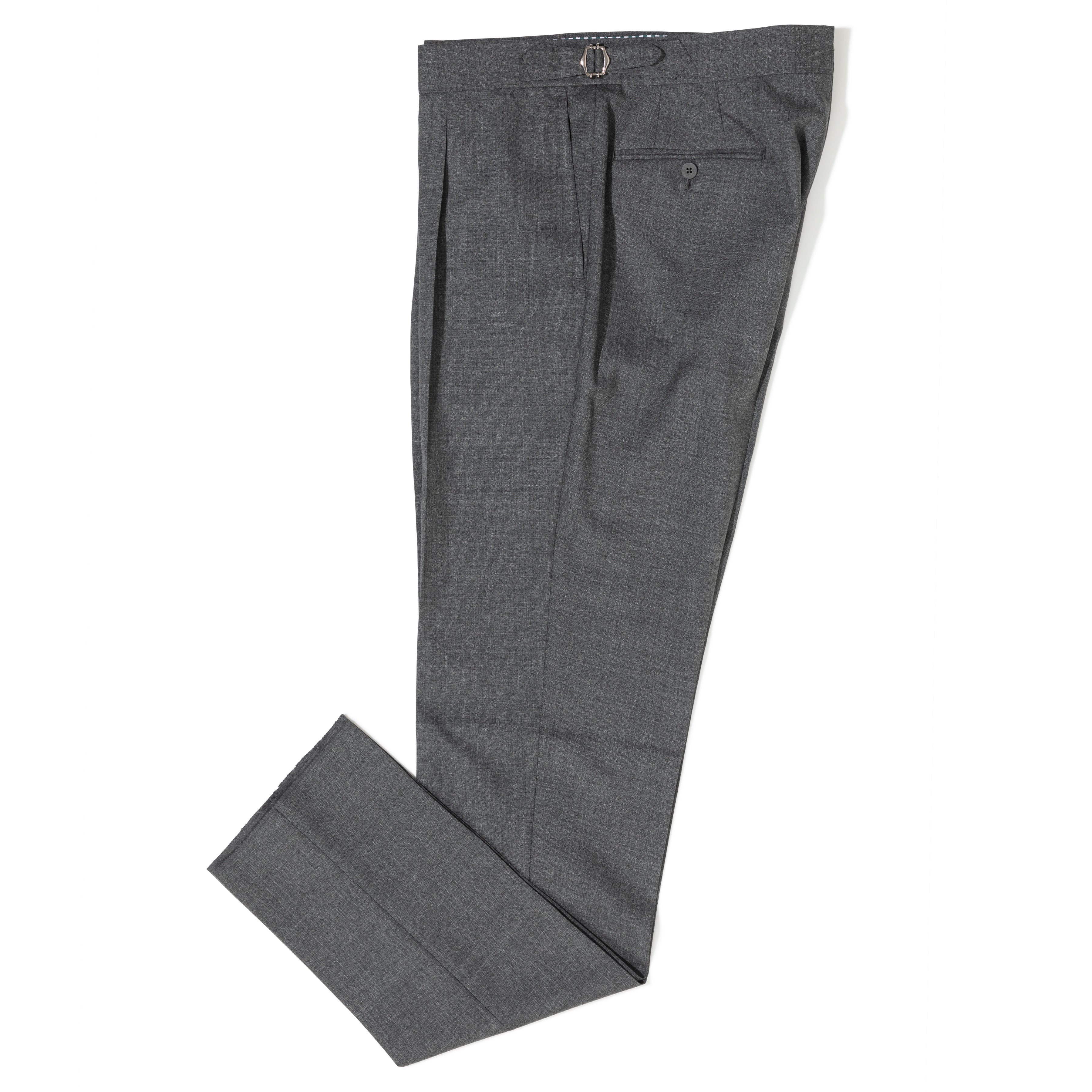2-ply Wool Side Tab Trousers - The Armoury