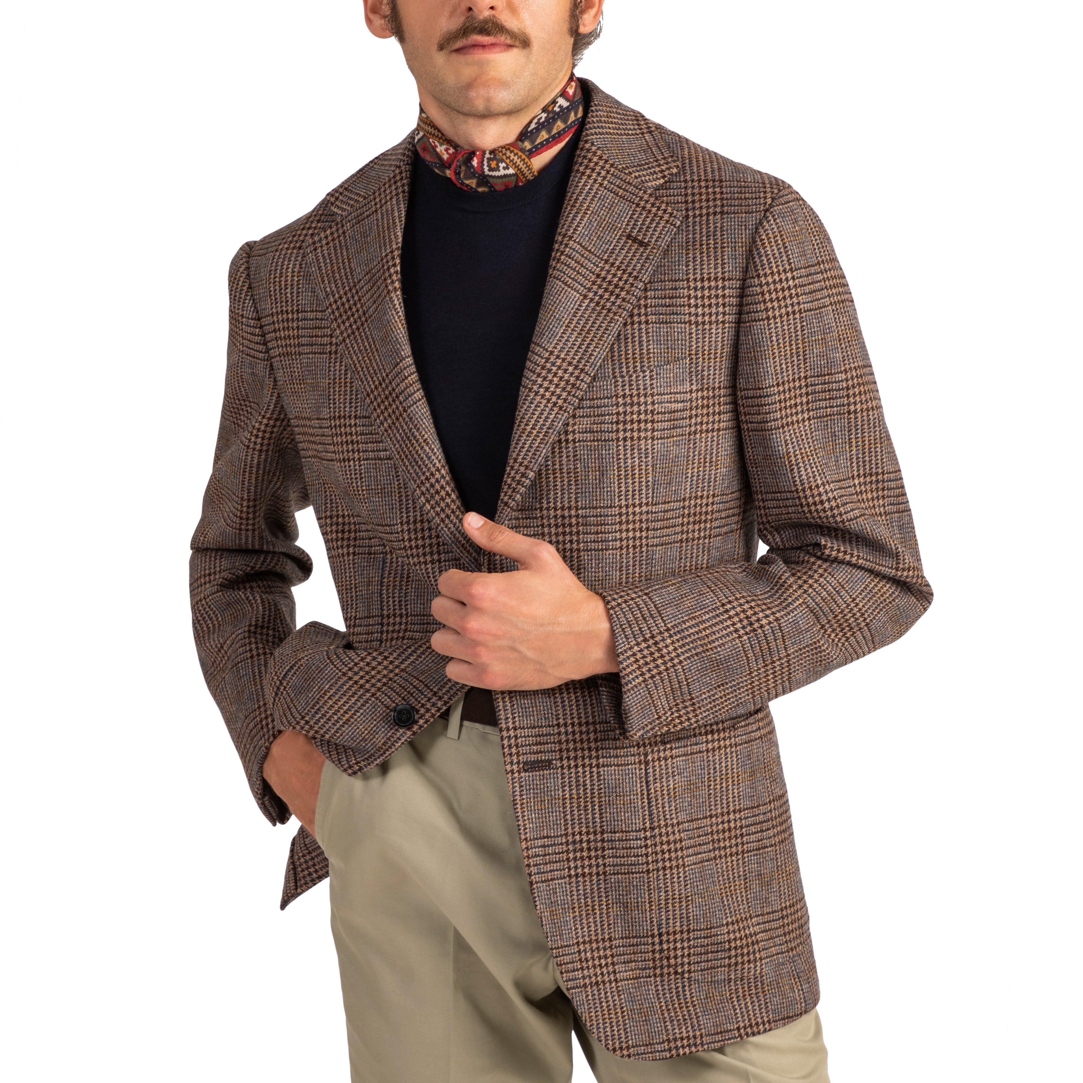 Wool Glencheck Model 3 Sport Coat - The Armoury
