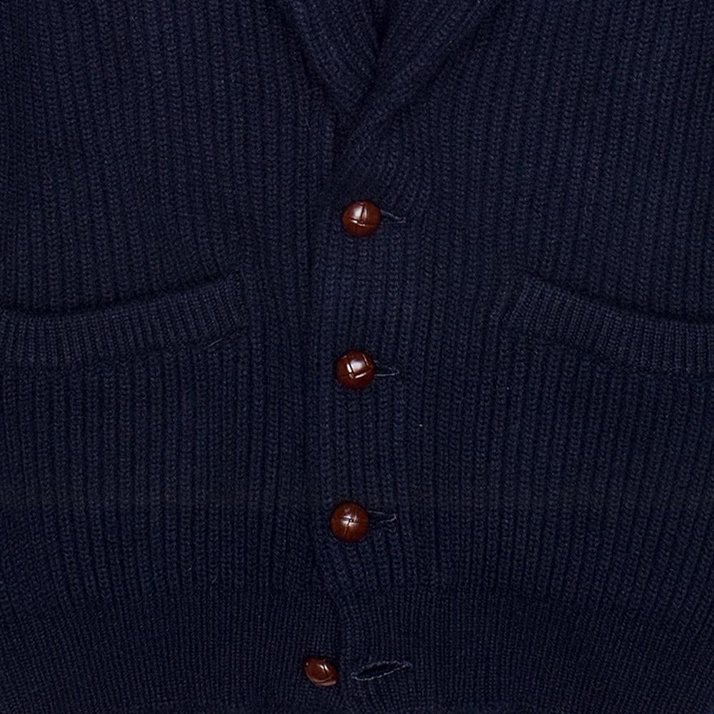 4-ply Cashmere Shawl-collar Cardigan - The Armoury