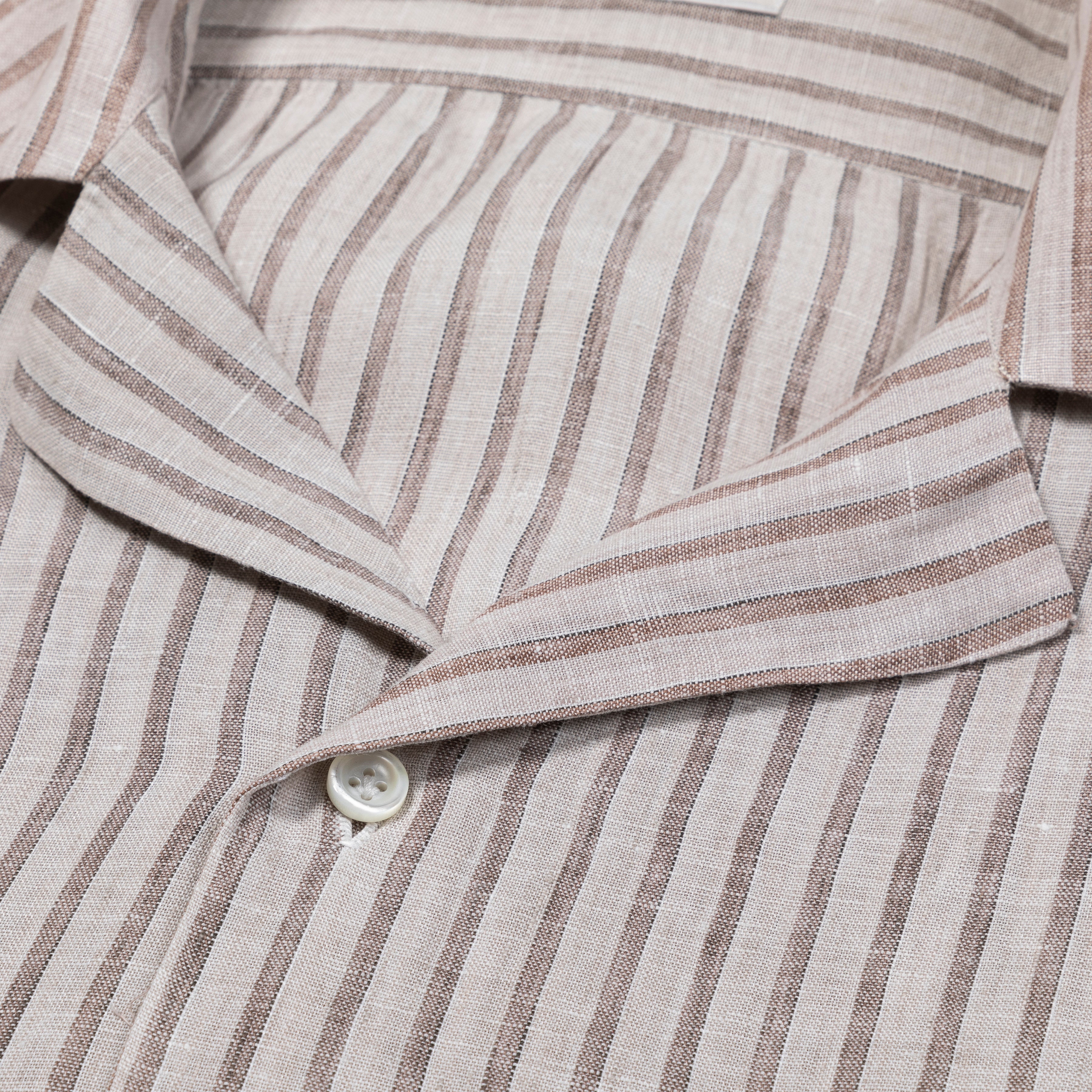 Vintage Linen Stripe Summer Shirt