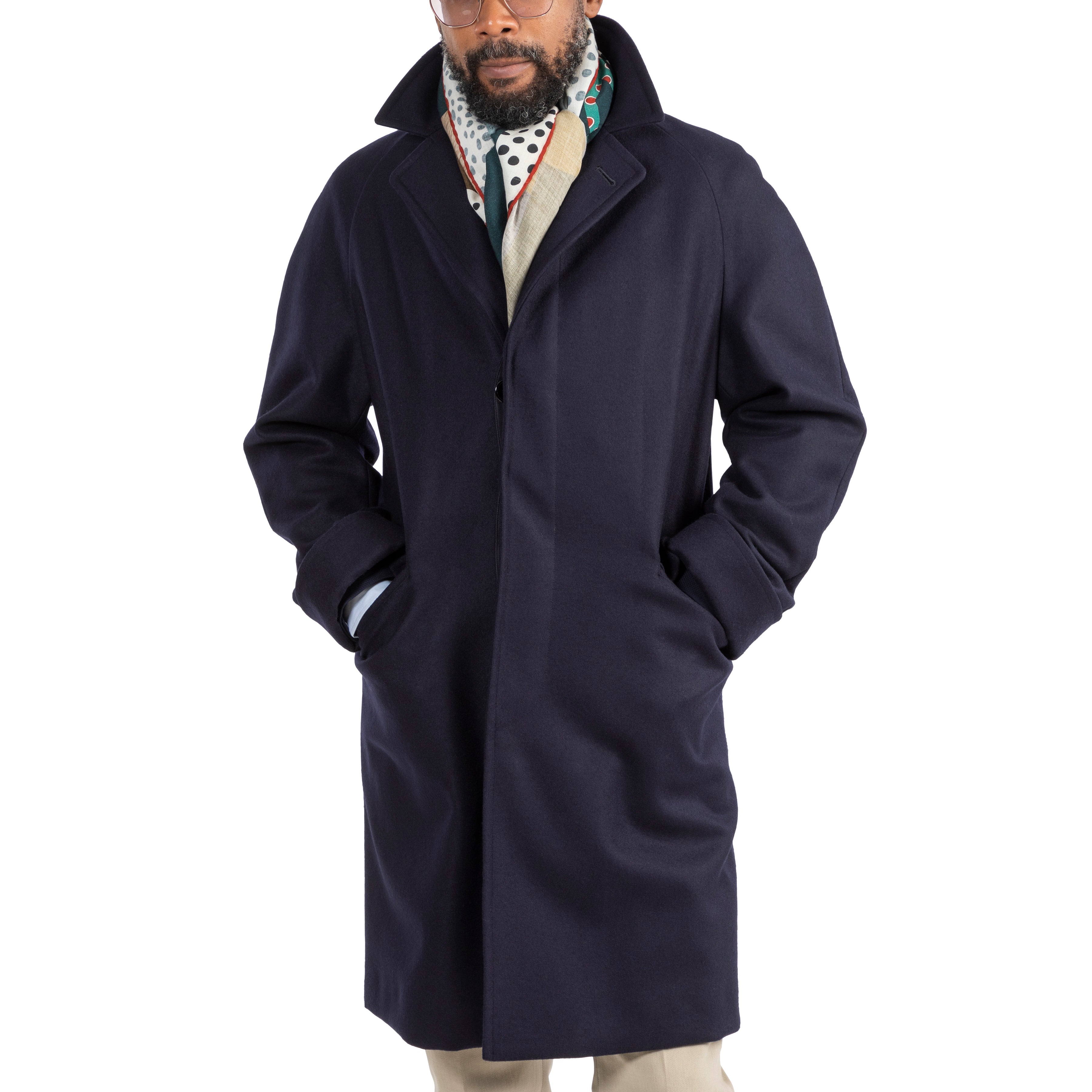 Corb Wool/Cashmere Melton Jersey Coat