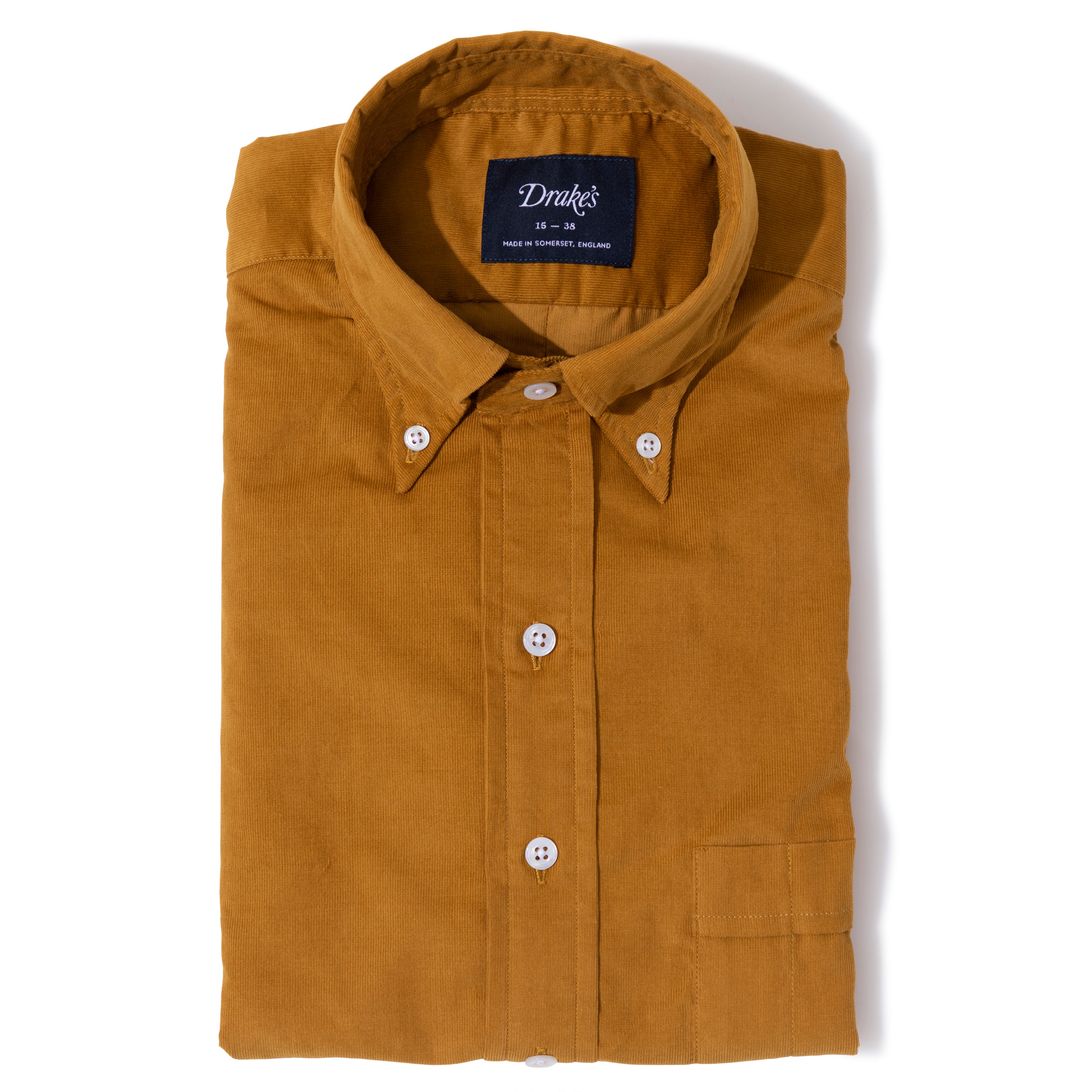 Cotton Needlecord Button-down Shirt - The Armoury