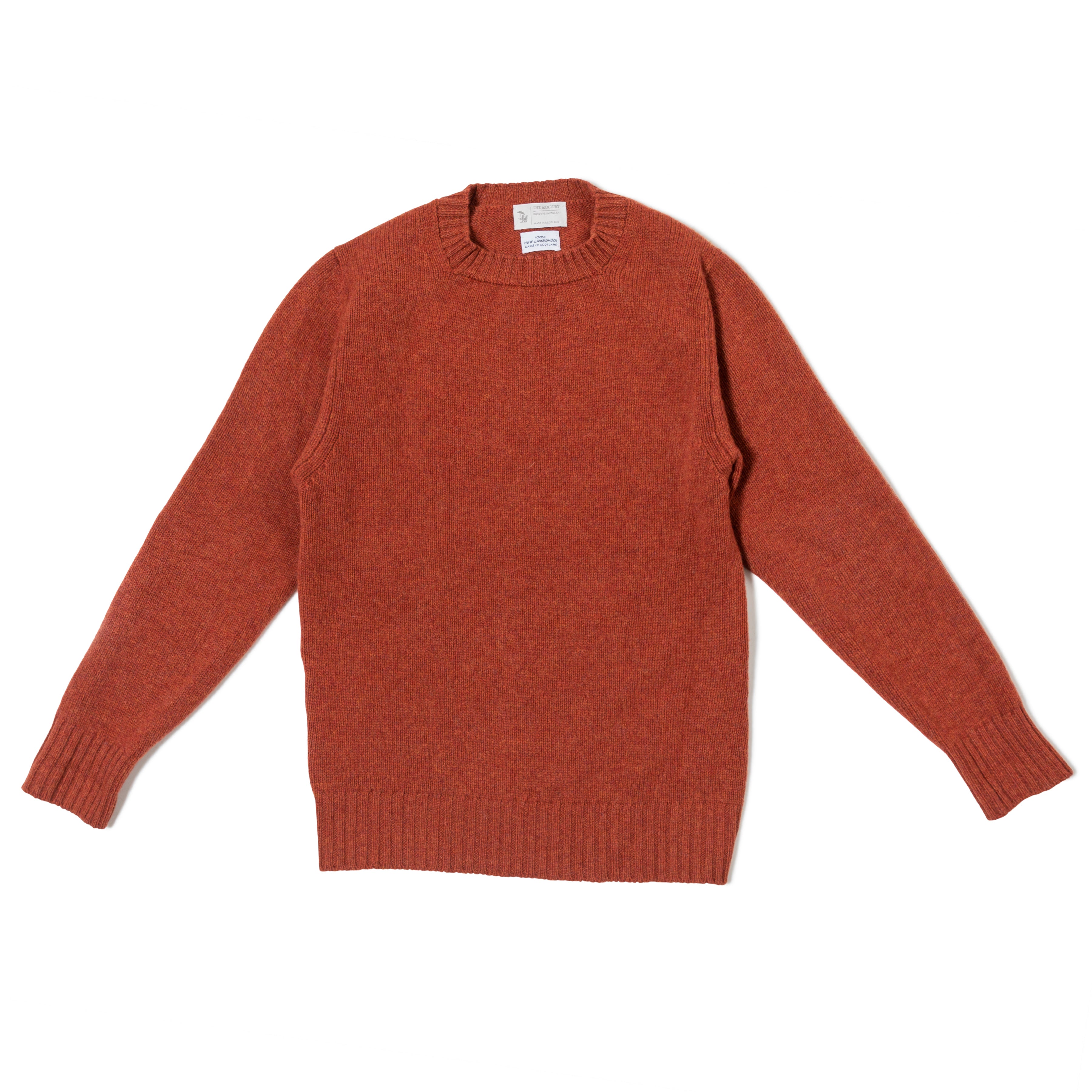 4-ply Lambswool Crewneck Sweater - The Armoury
