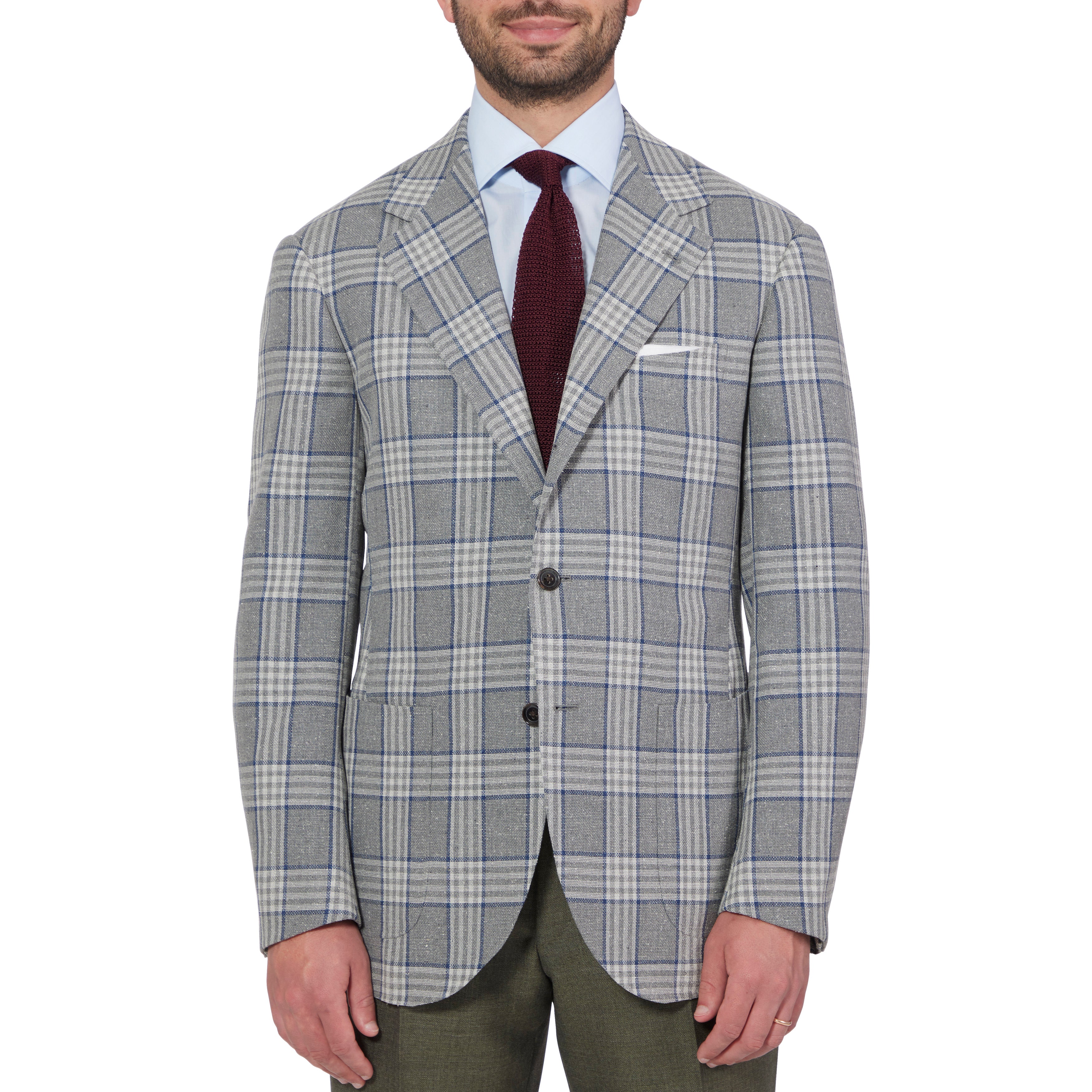 Wool Silk Check Model 15 Sport Coat The Armoury