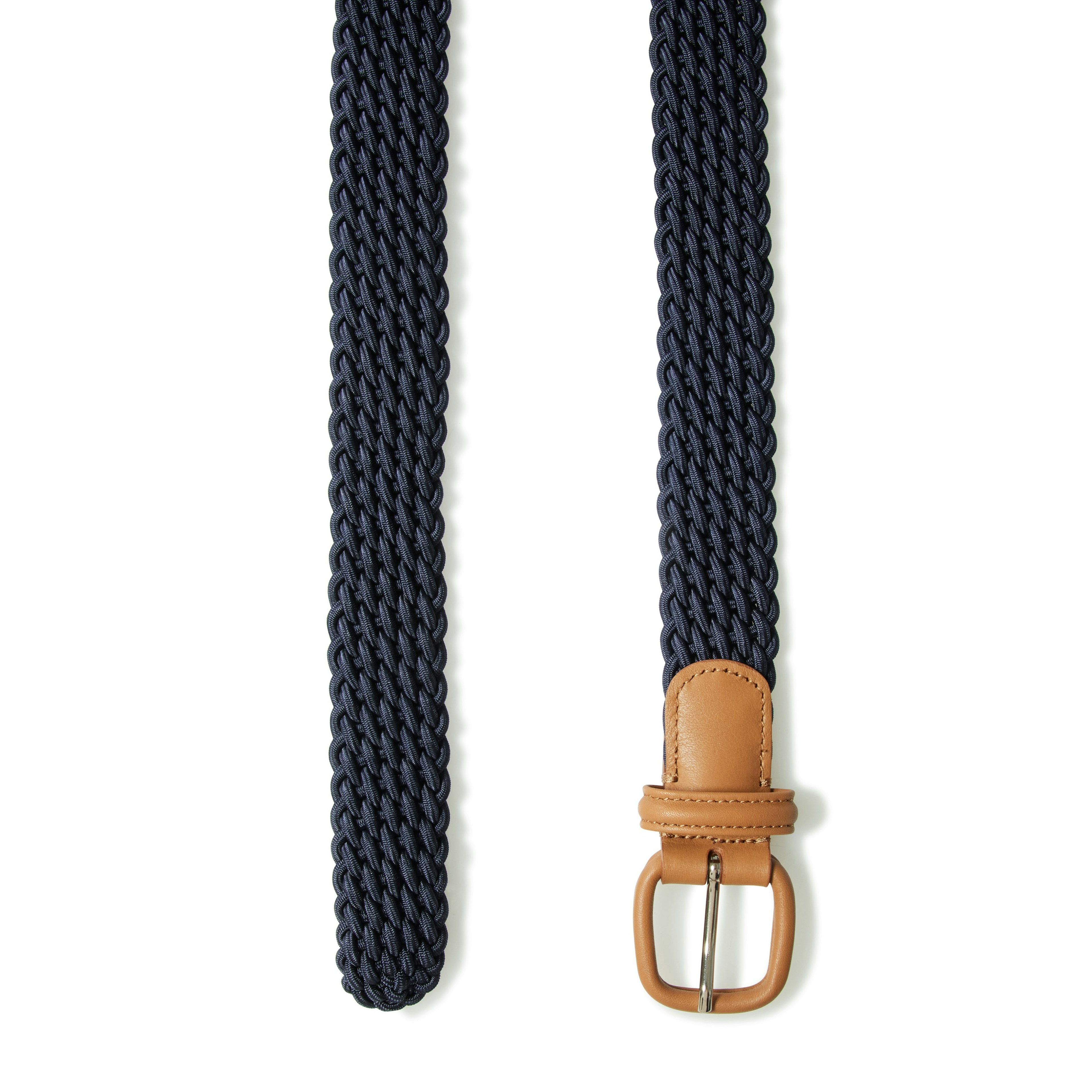 Woven Belt with Leather Covered Buckle - The Armoury
