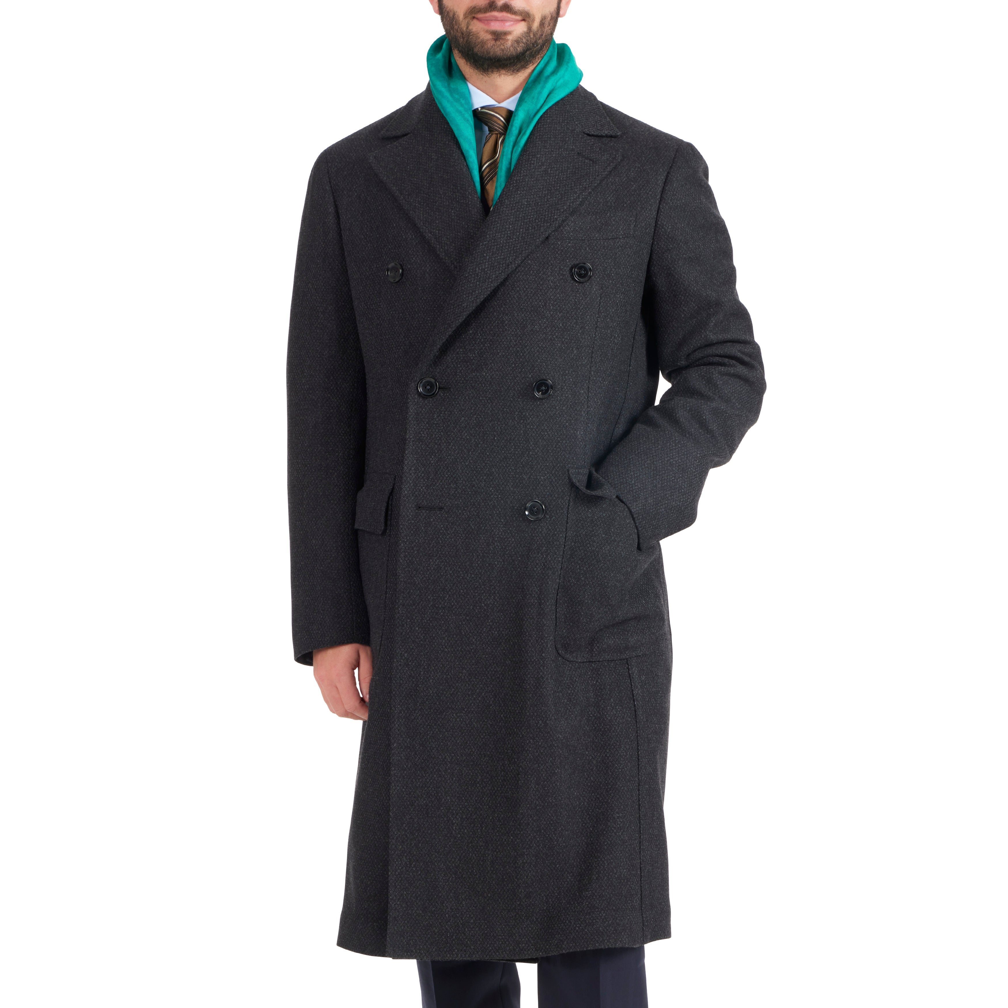 Wool Birdseye Overcoat - The Armoury