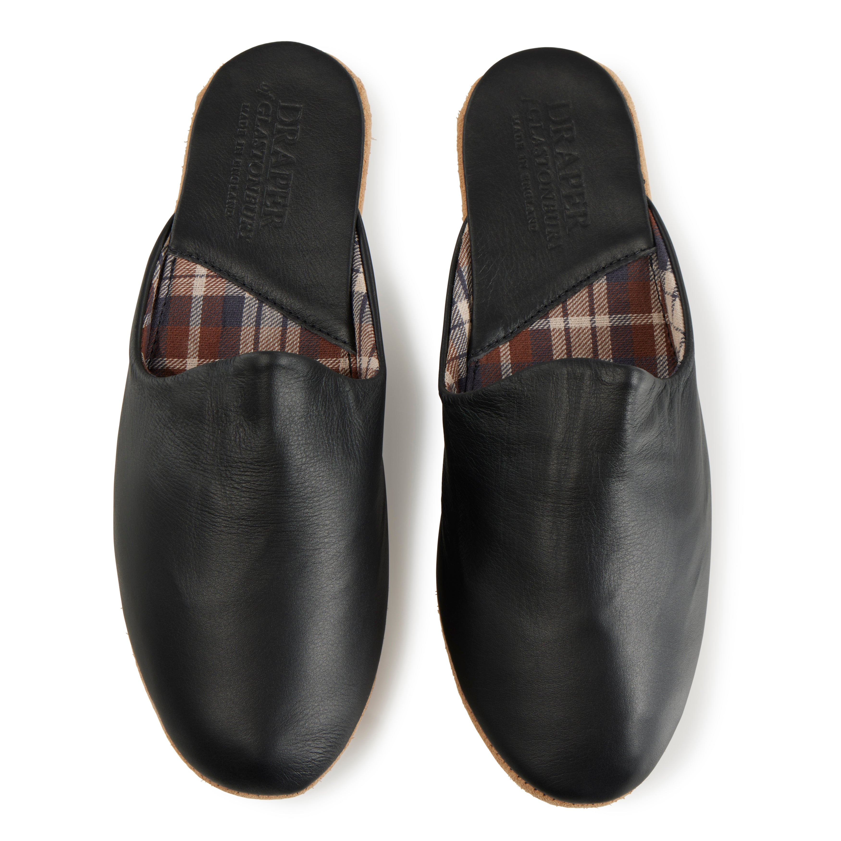 Leather Mule Slippers with Travel Case - The Armoury